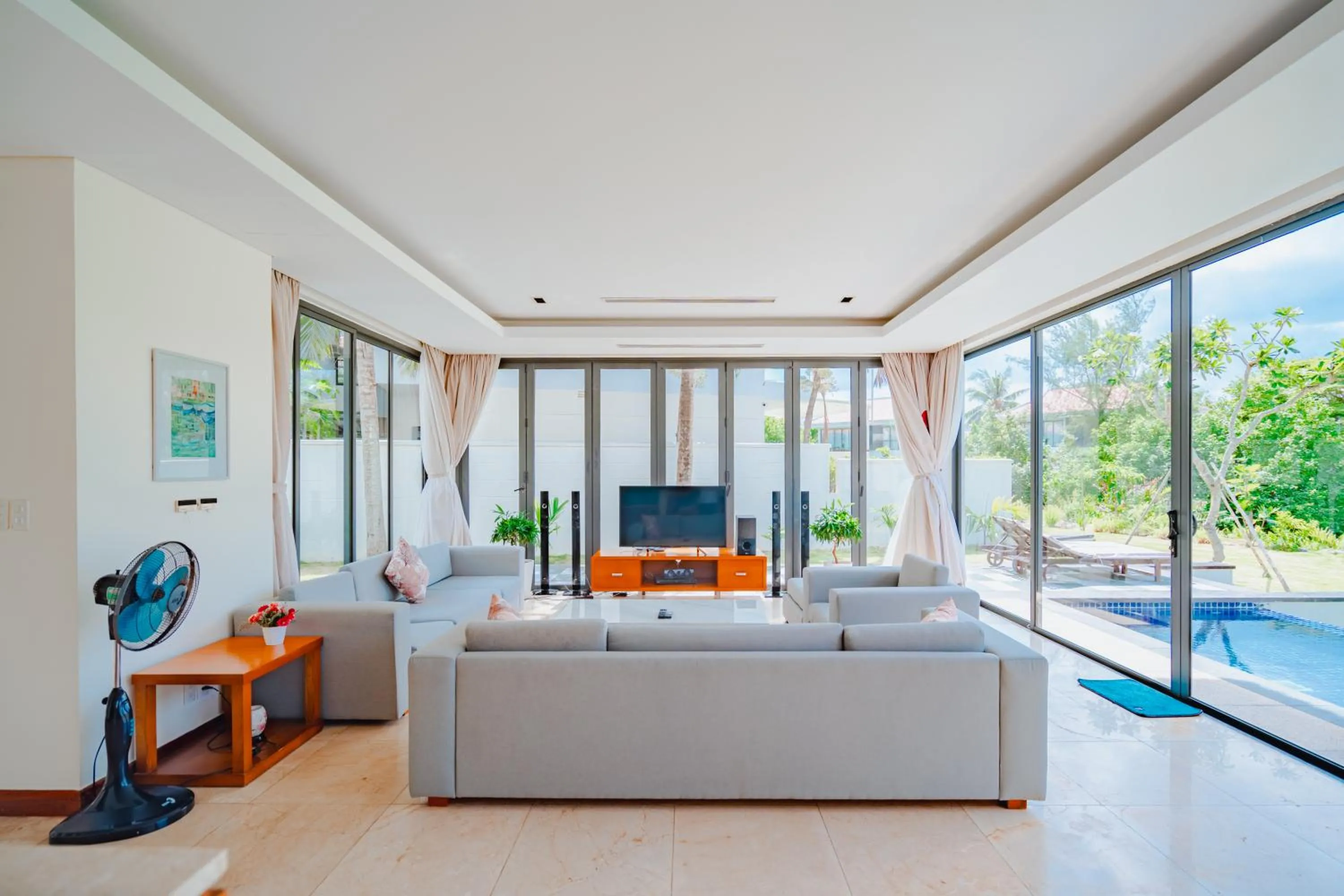 Living room in The Ocean Villas Danang