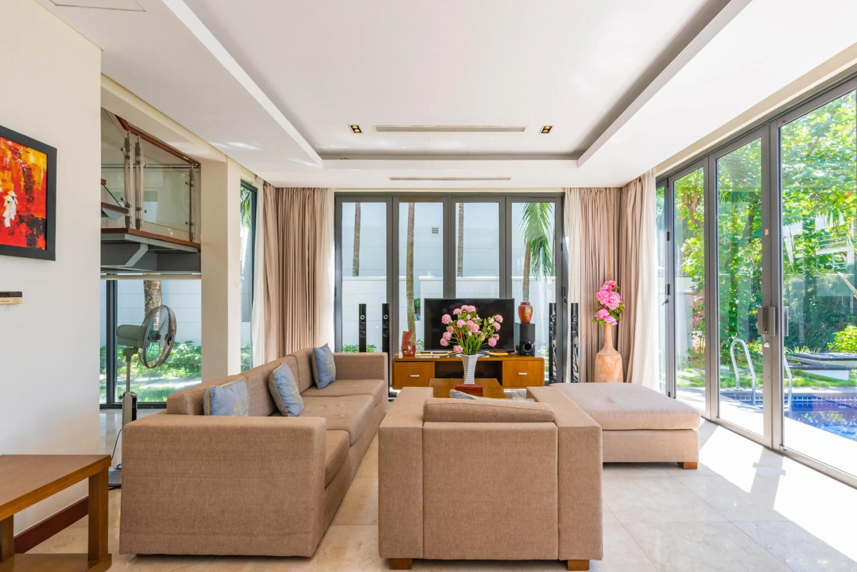 Living room in The Ocean Villas Danang