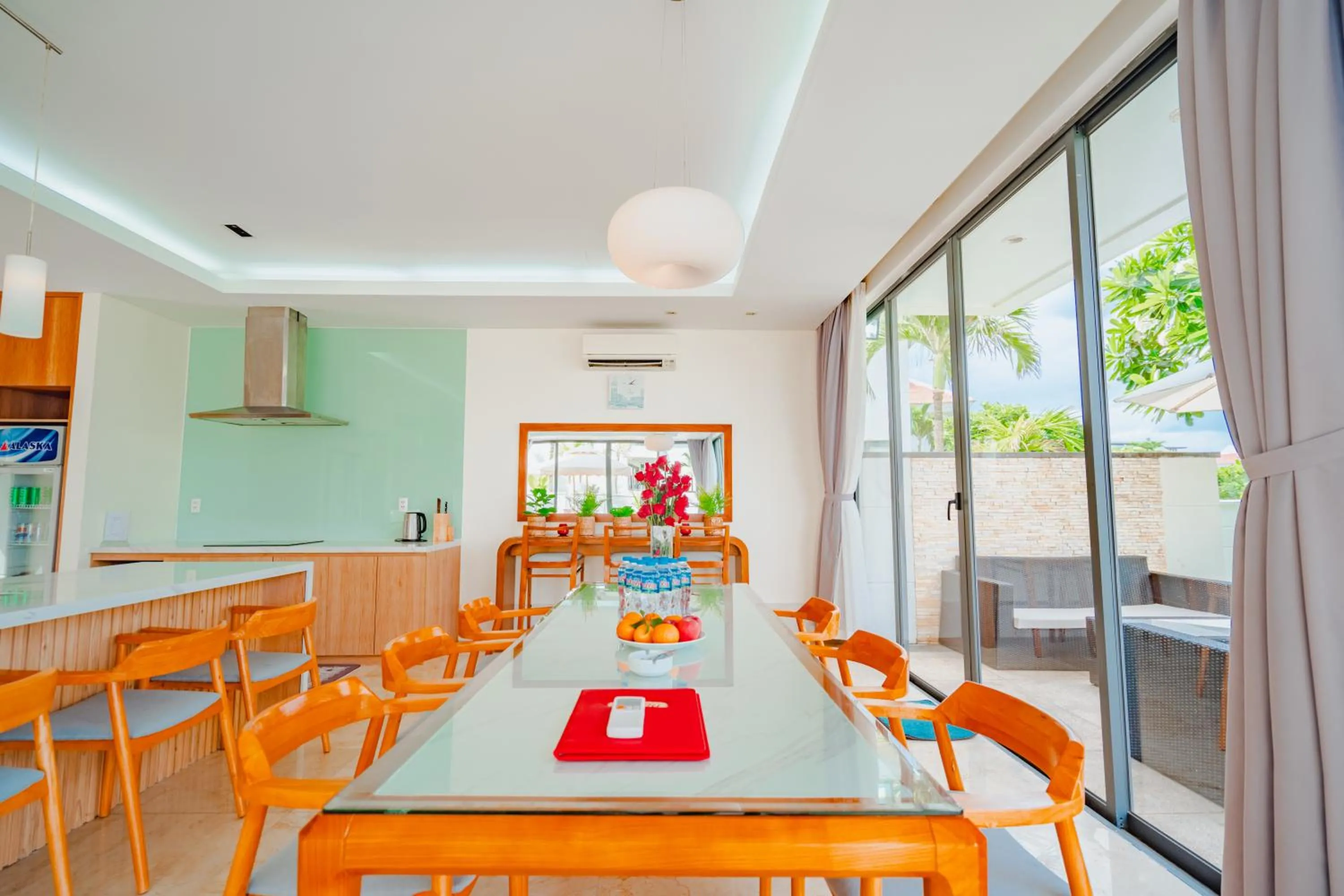 Dining area in The Ocean Villas Danang