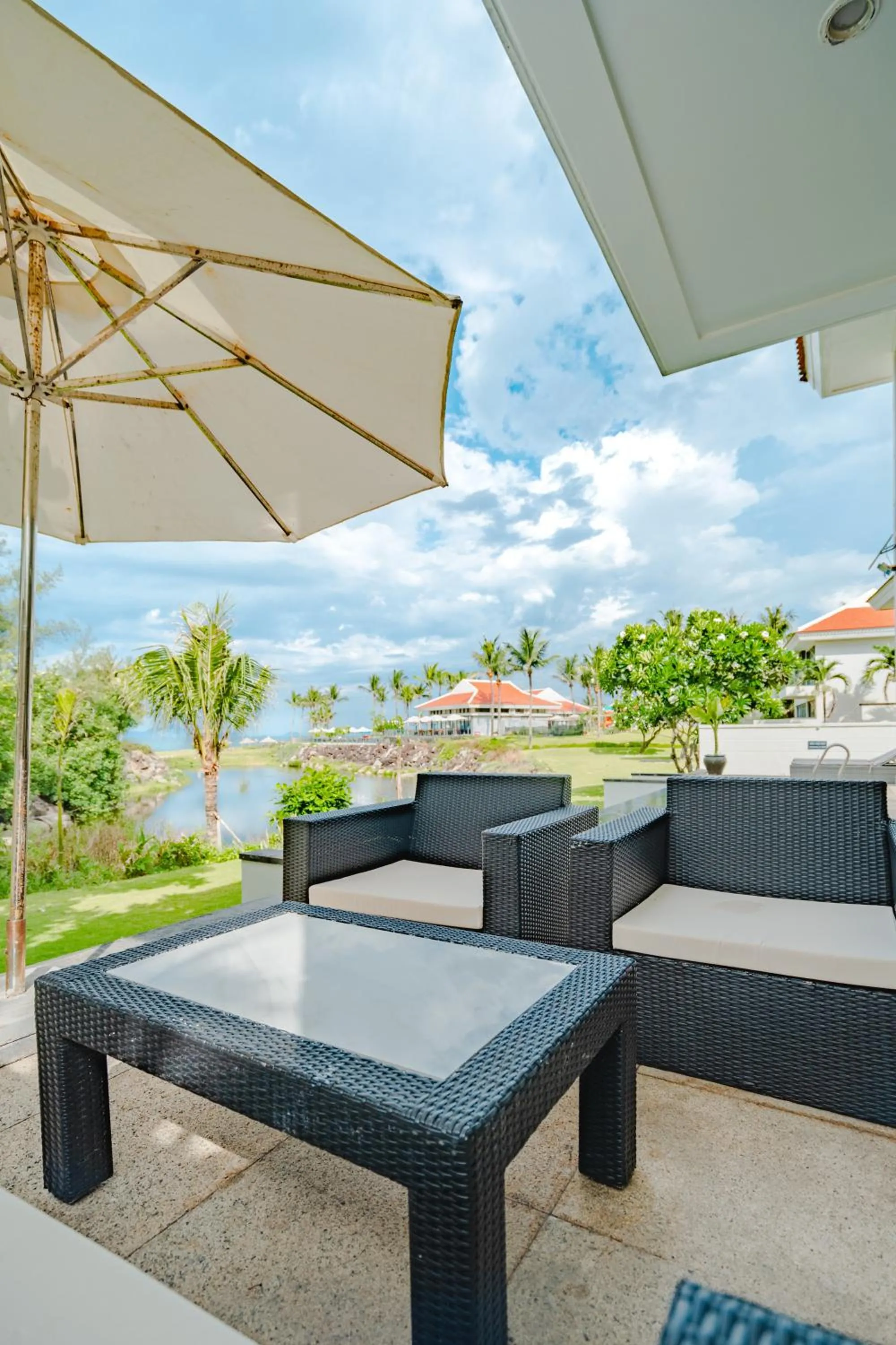 Seating area in The Ocean Villas Danang