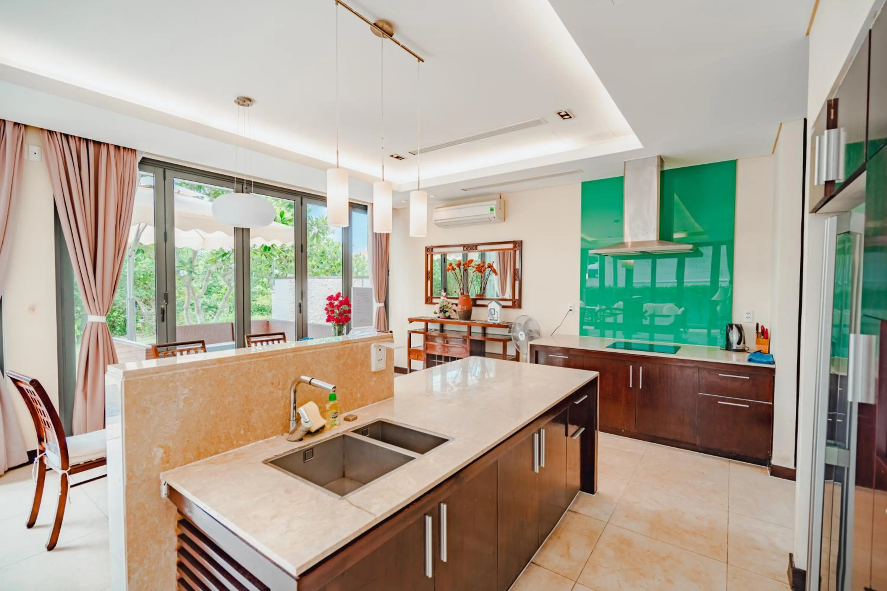 kitchen in The Ocean Villas Danang