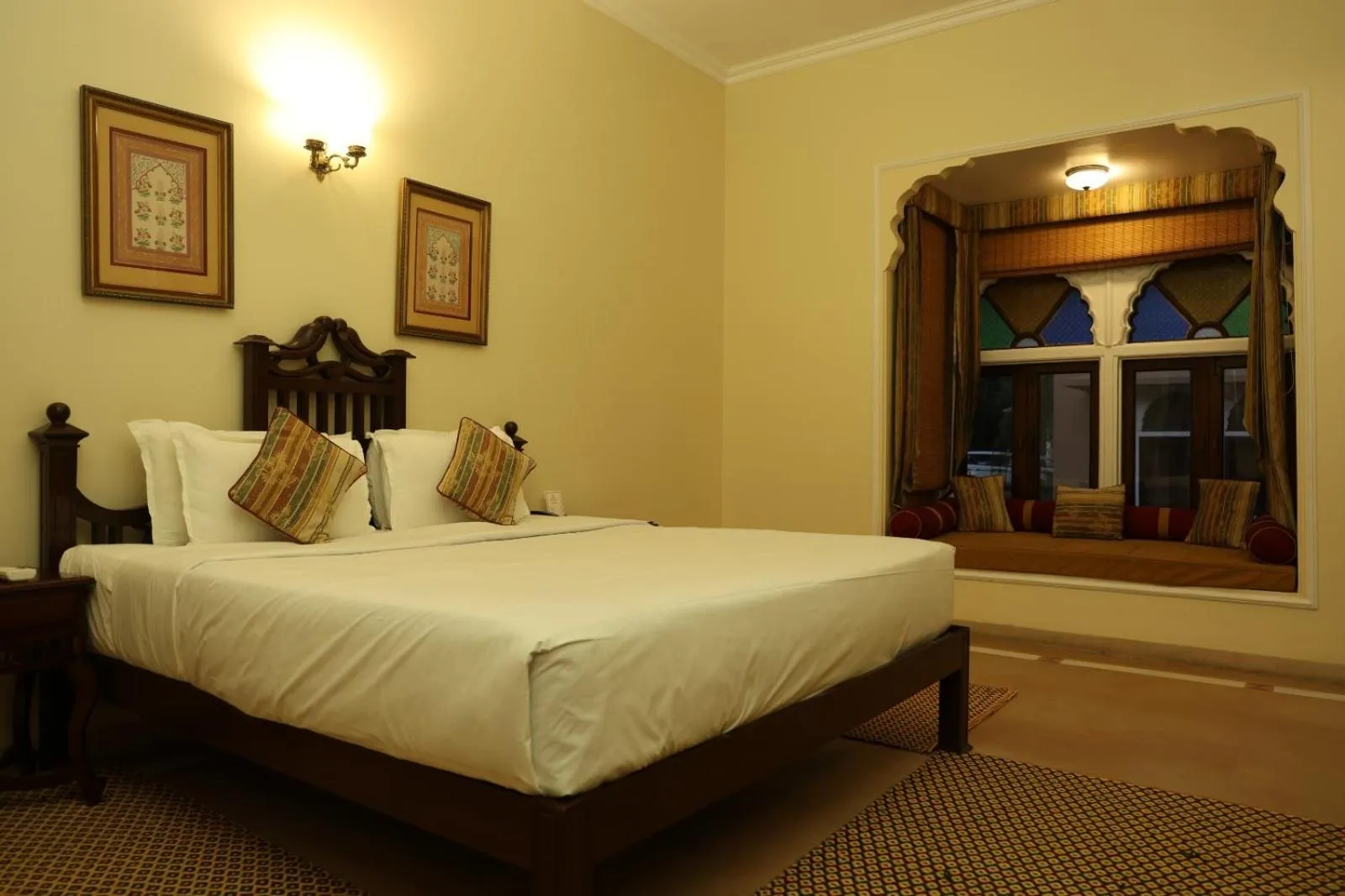 Bedroom, Bed in Heritage Resort Bikaner