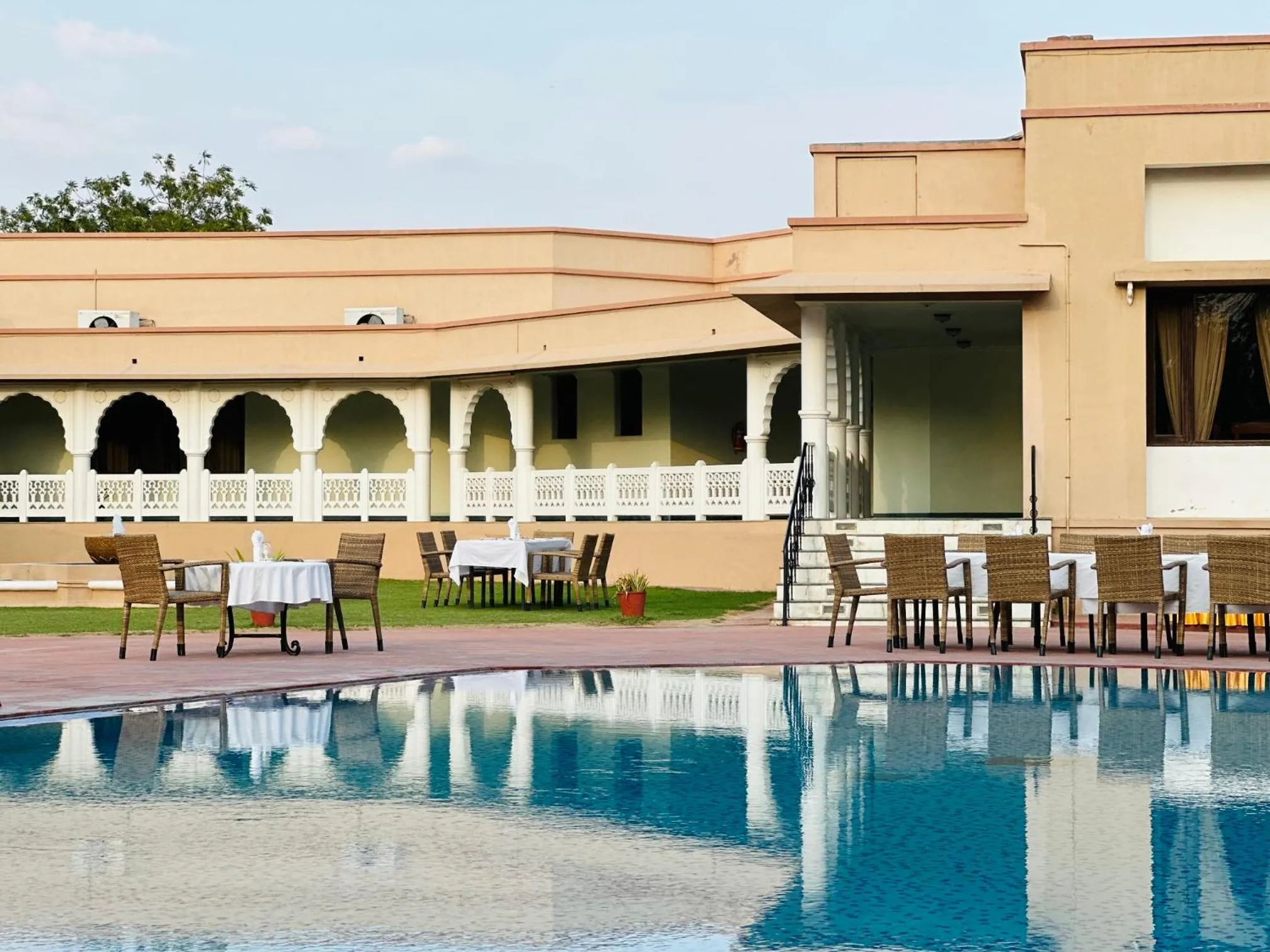 Pool view in Heritage Resort Bikaner