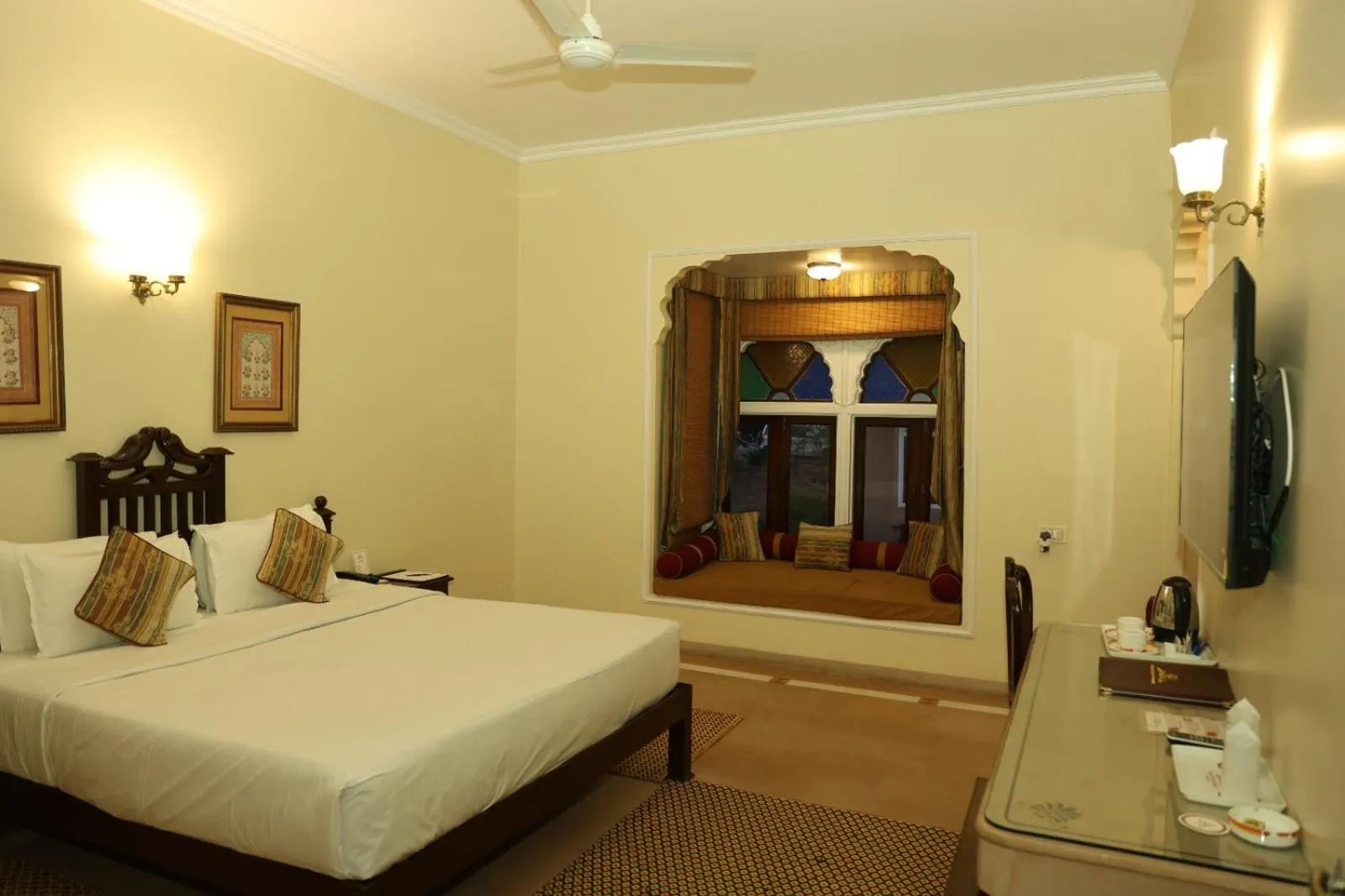 Bed in Heritage Resort Bikaner