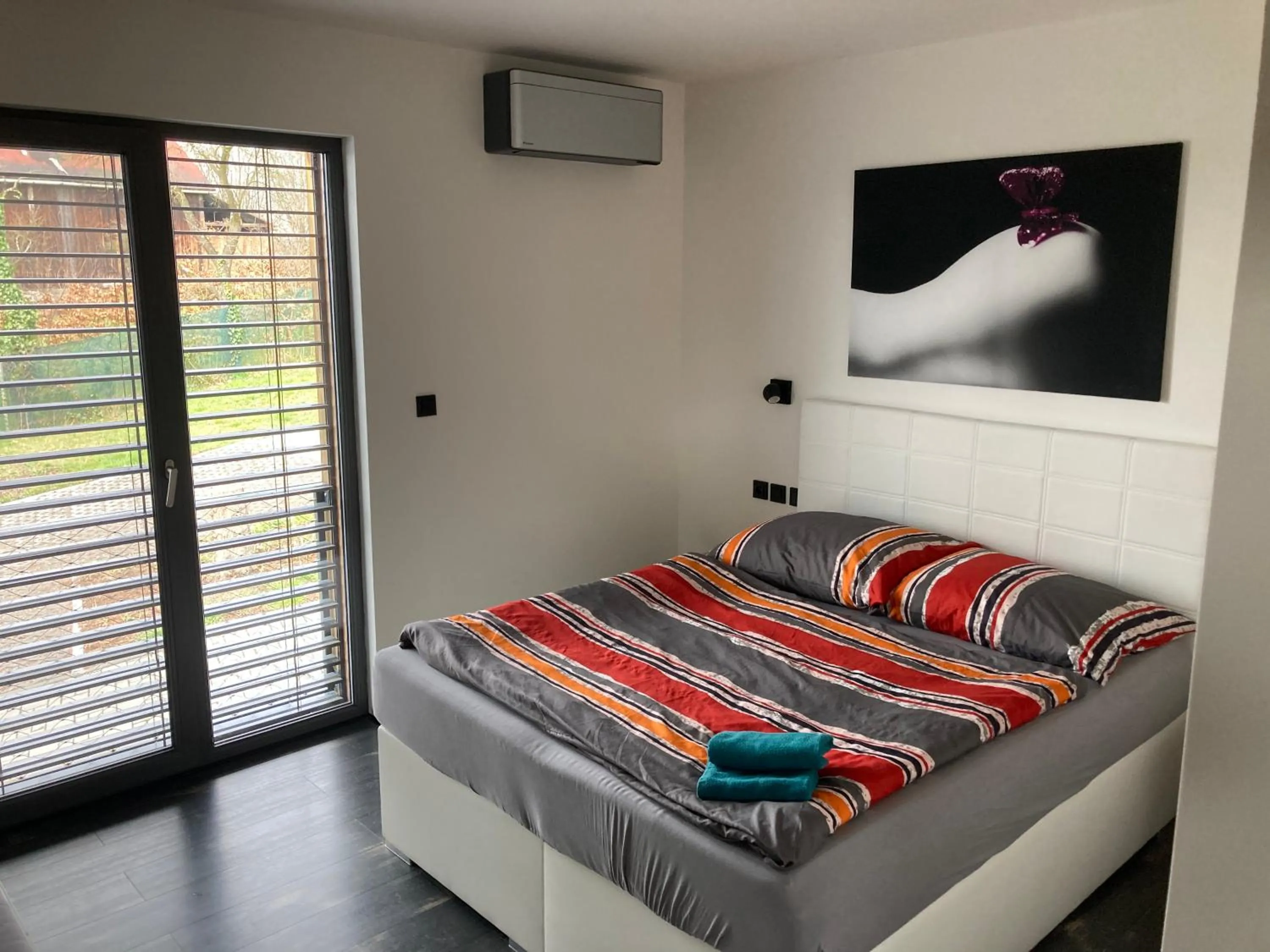 Bed in Retro chaty Soběšky