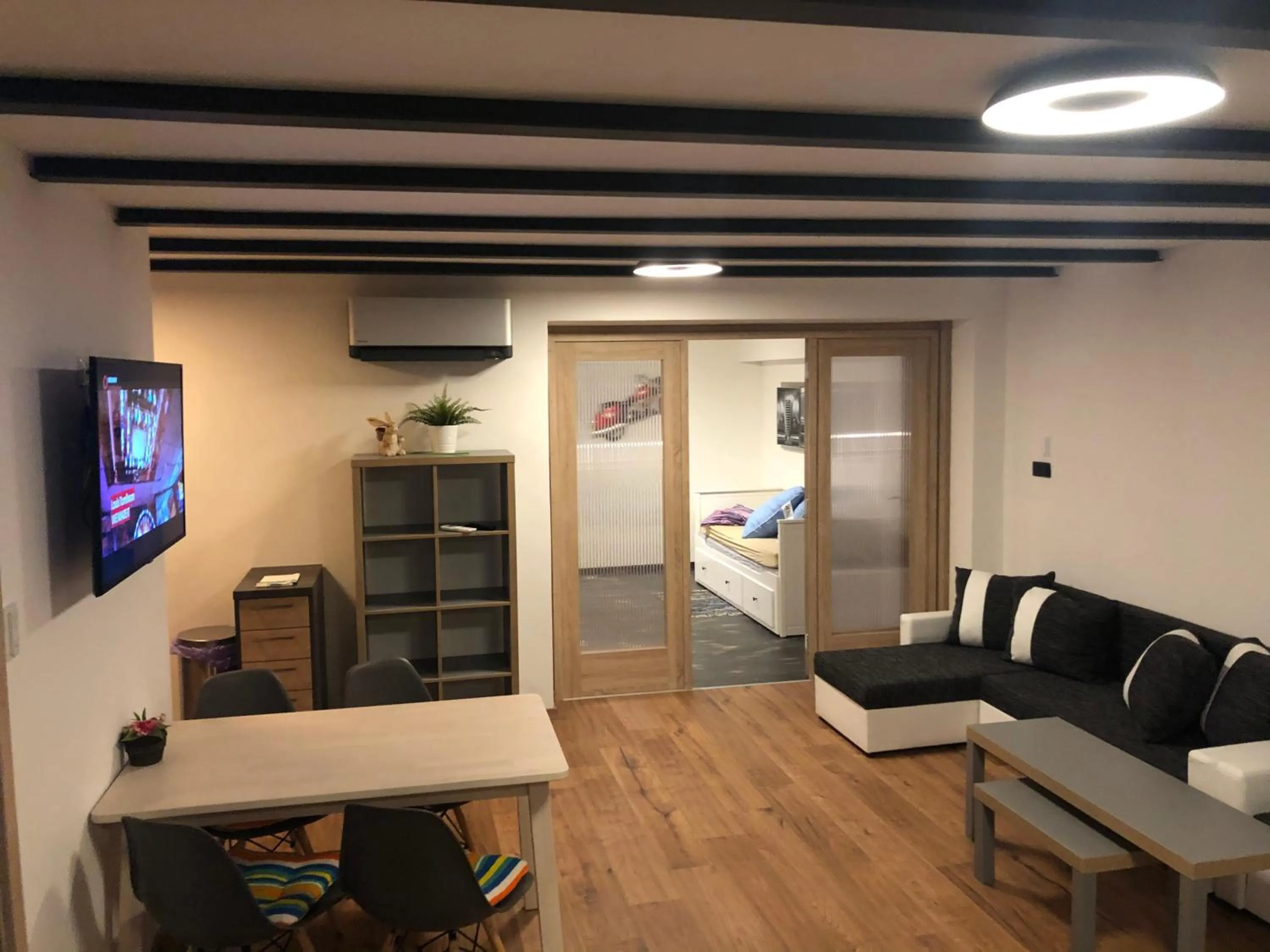 Living room in Retro chaty Soběšky