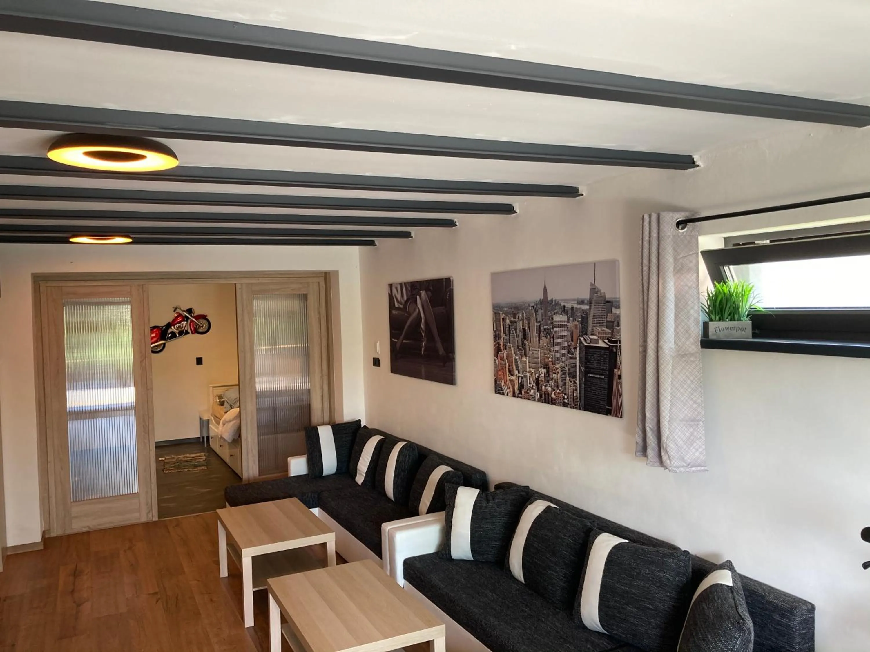 Living room in Retro chaty Soběšky