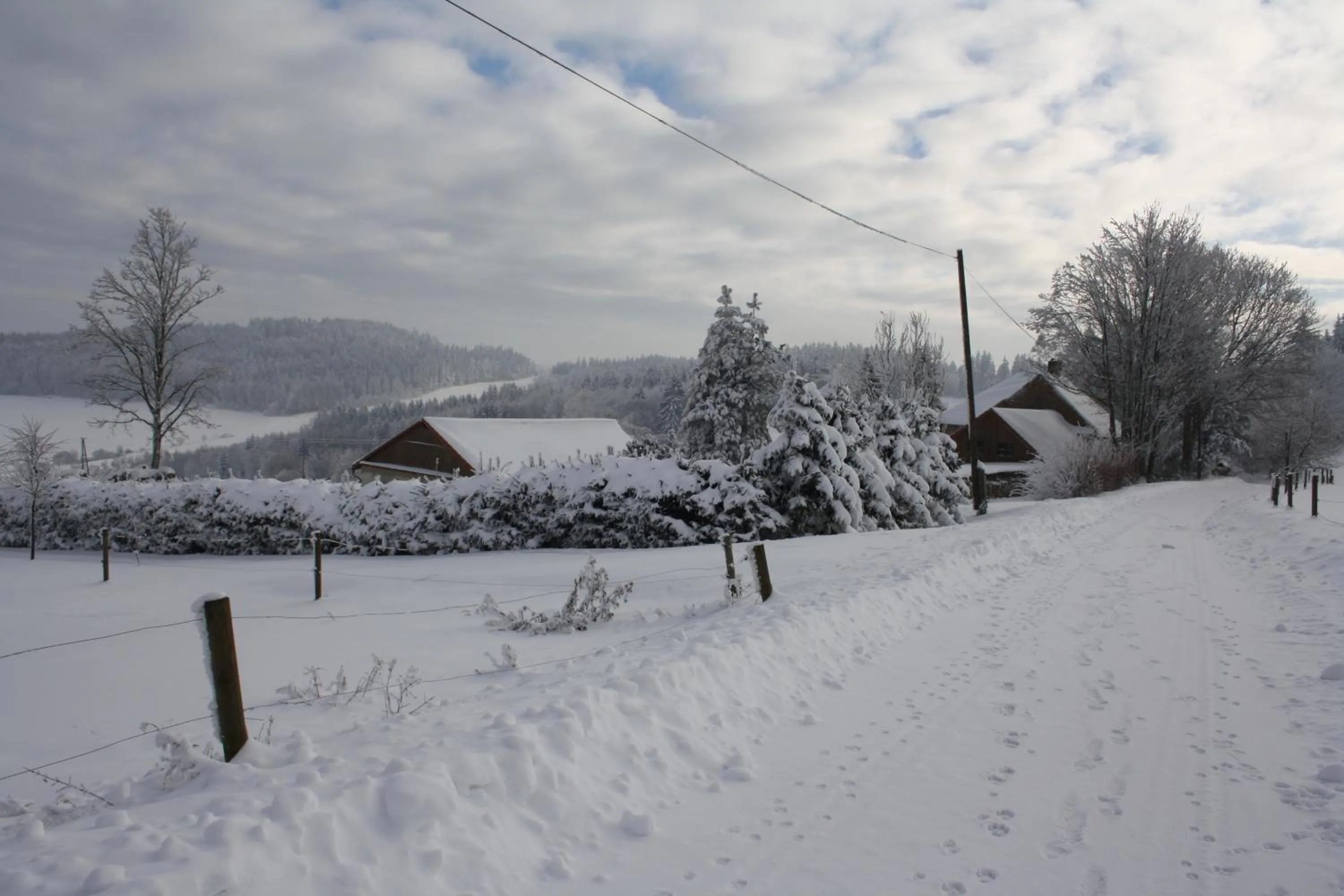 Winter in Apartmán Hořice na Šumavě