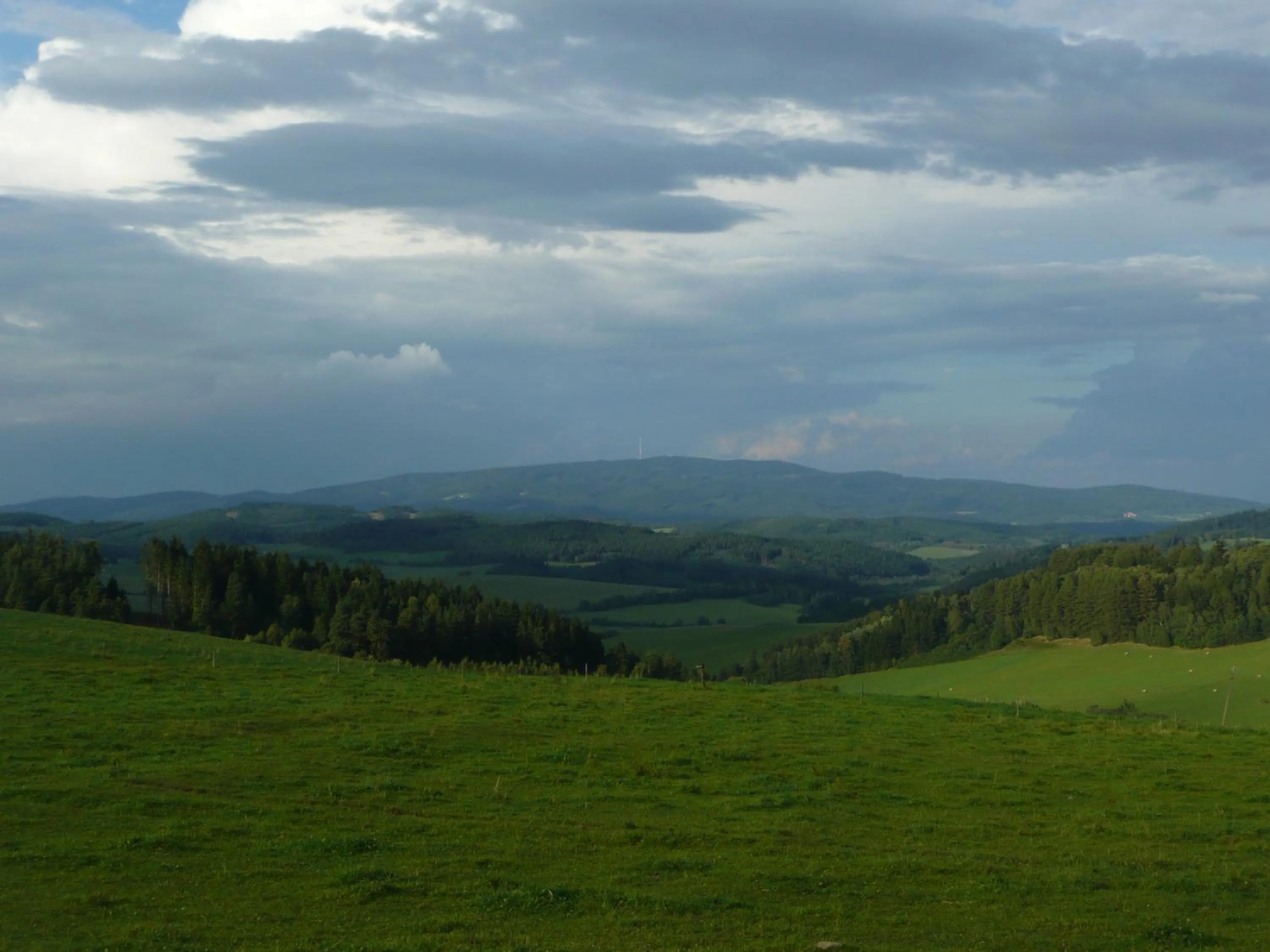 Mountain view in Apartmán Hořice na Šumavě
