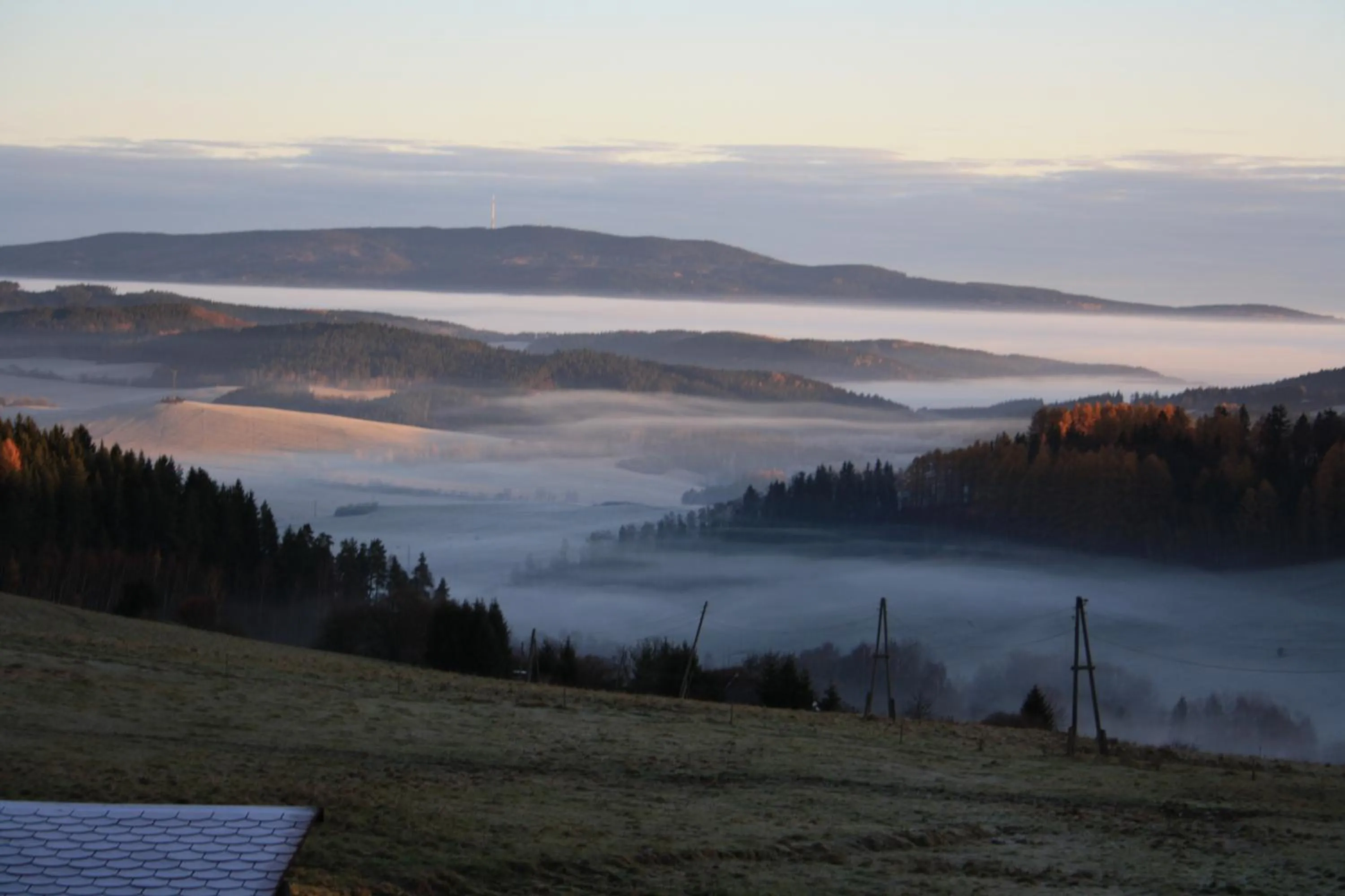 Mountain view in Apartmán Hořice na Šumavě