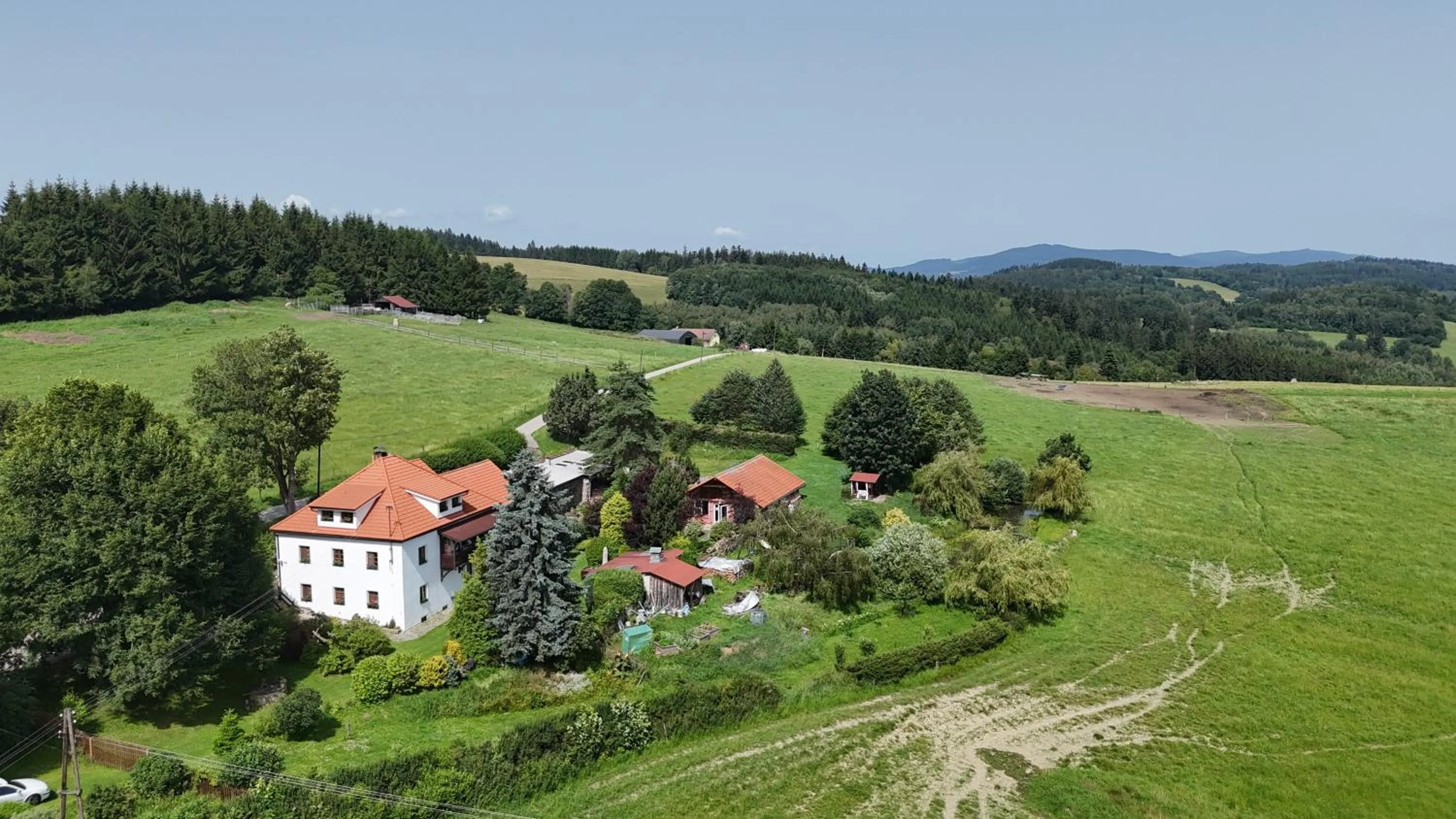 Bird's eye view in Apartmán Hořice na Šumavě