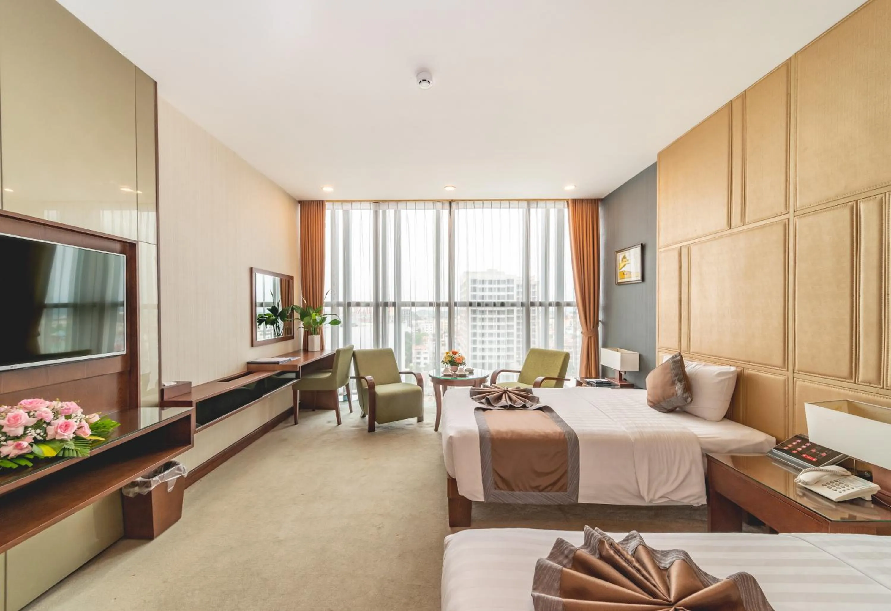 View (from property/room), Bed in Bien Bac Hotel