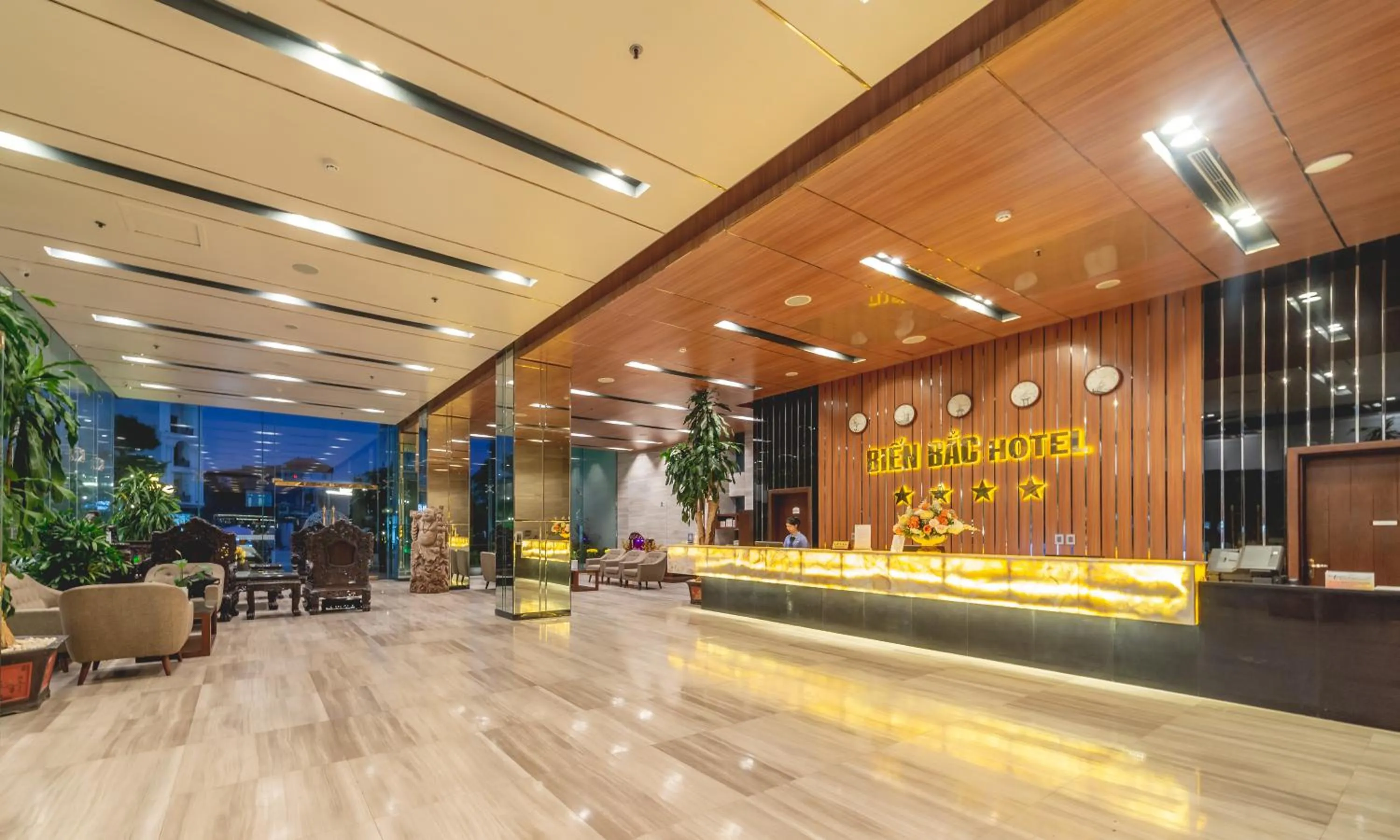 Seating area in Bien Bac Hotel