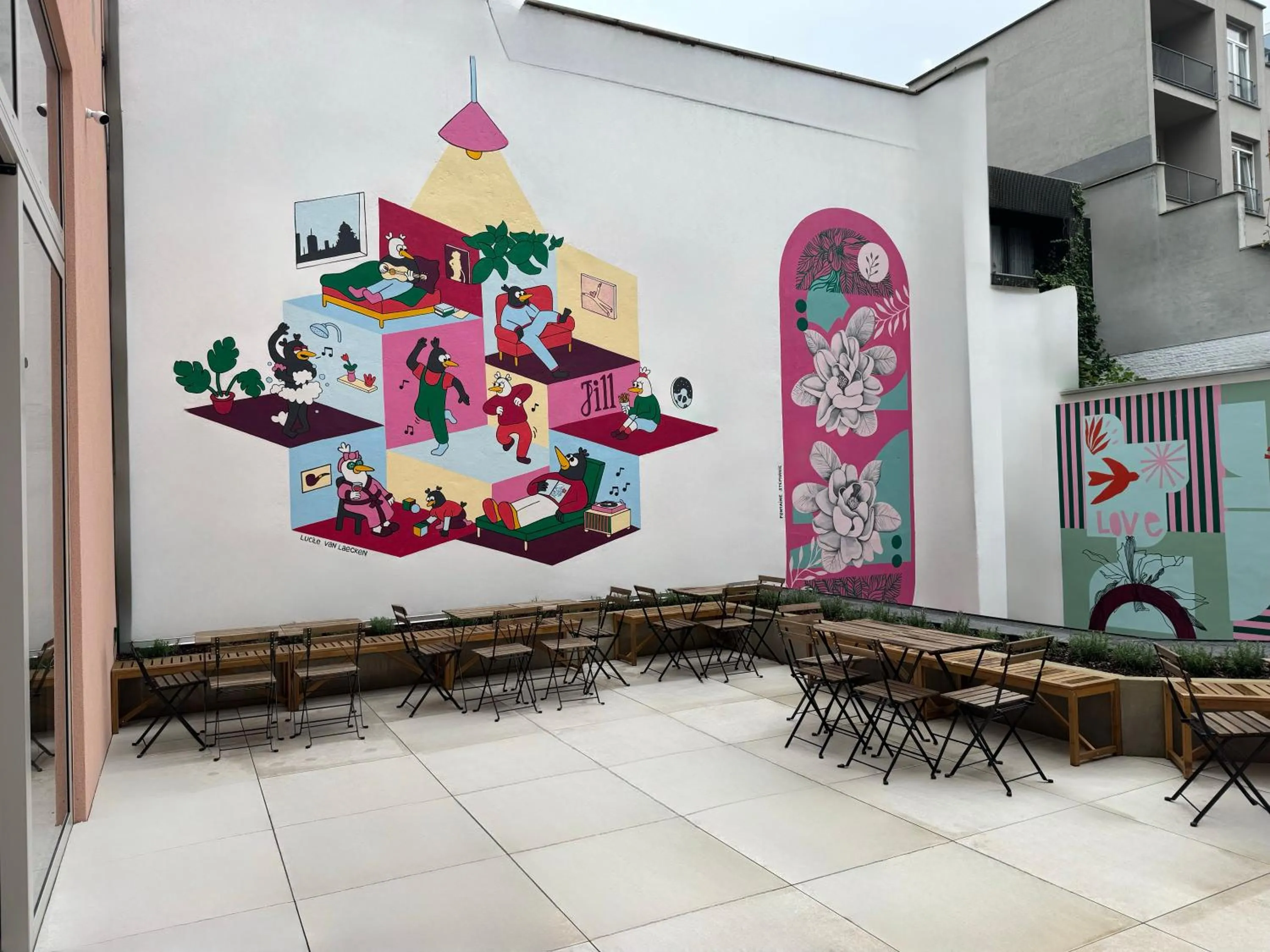 Garden in Jill Hotel Brussels