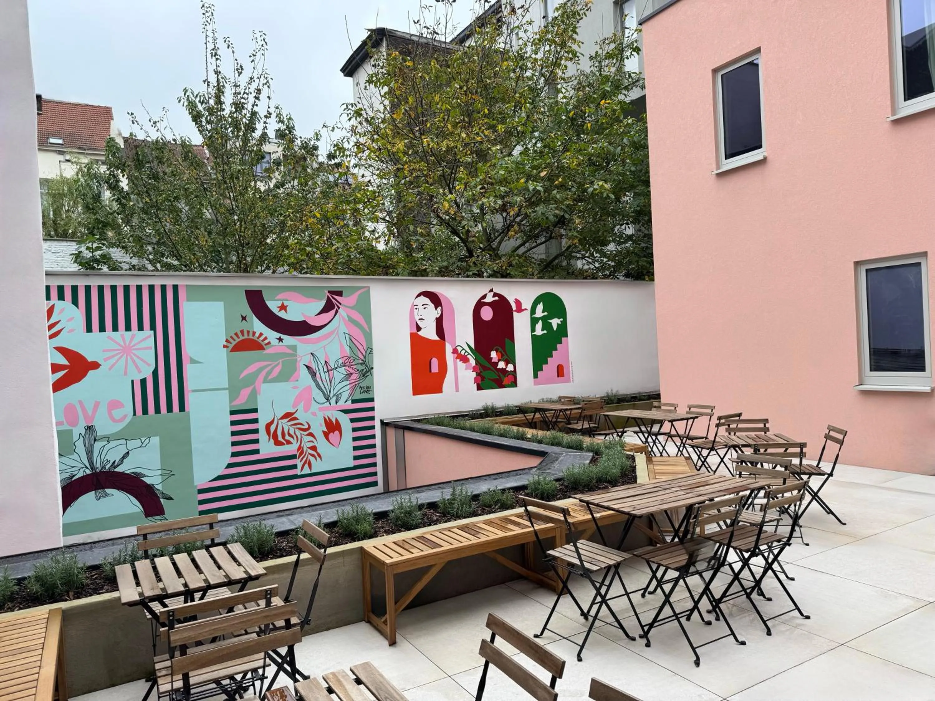 Garden in Jill Hotel Brussels