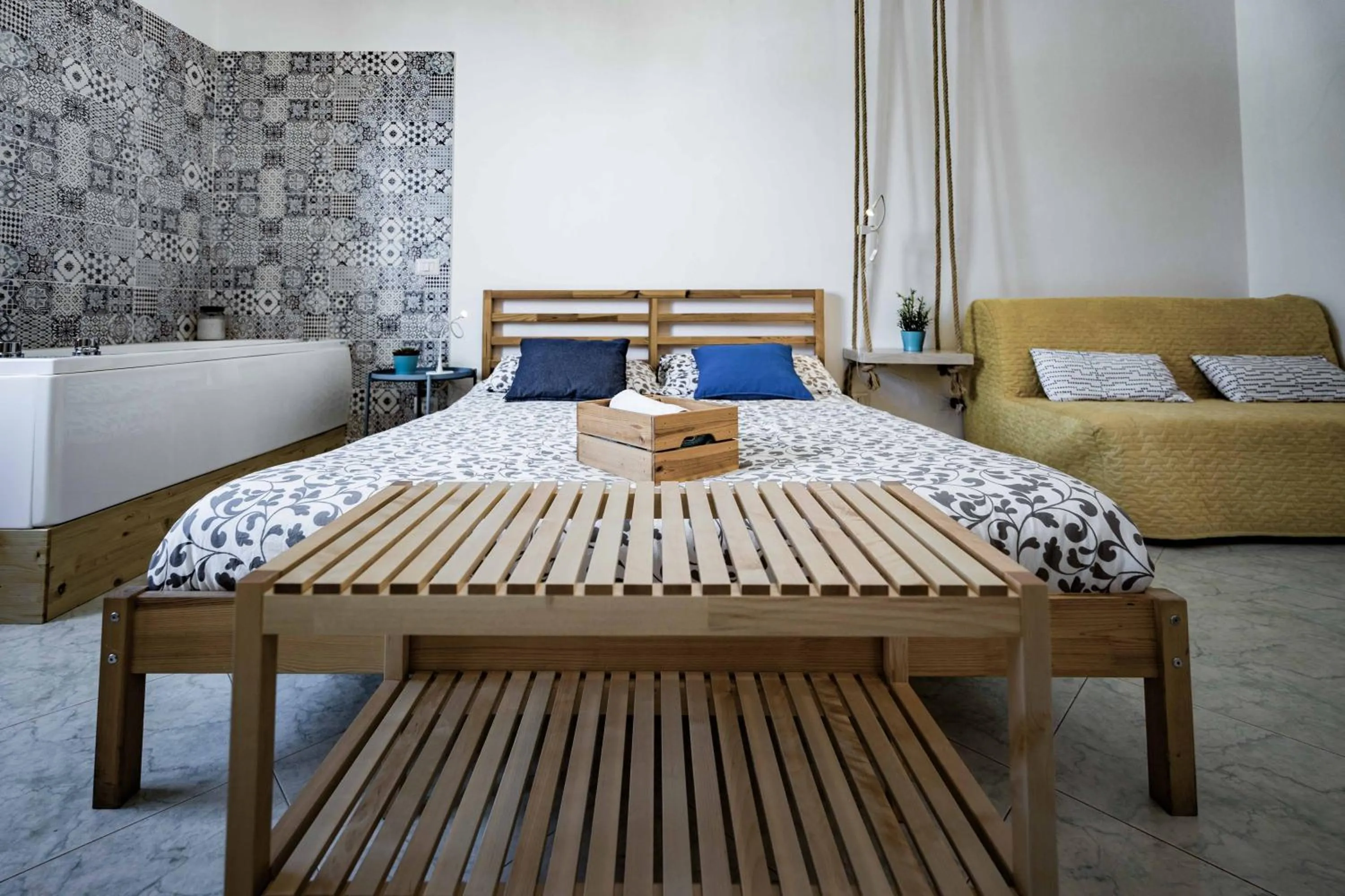 Bed in On the beach Sea-view&Kitchen In Room