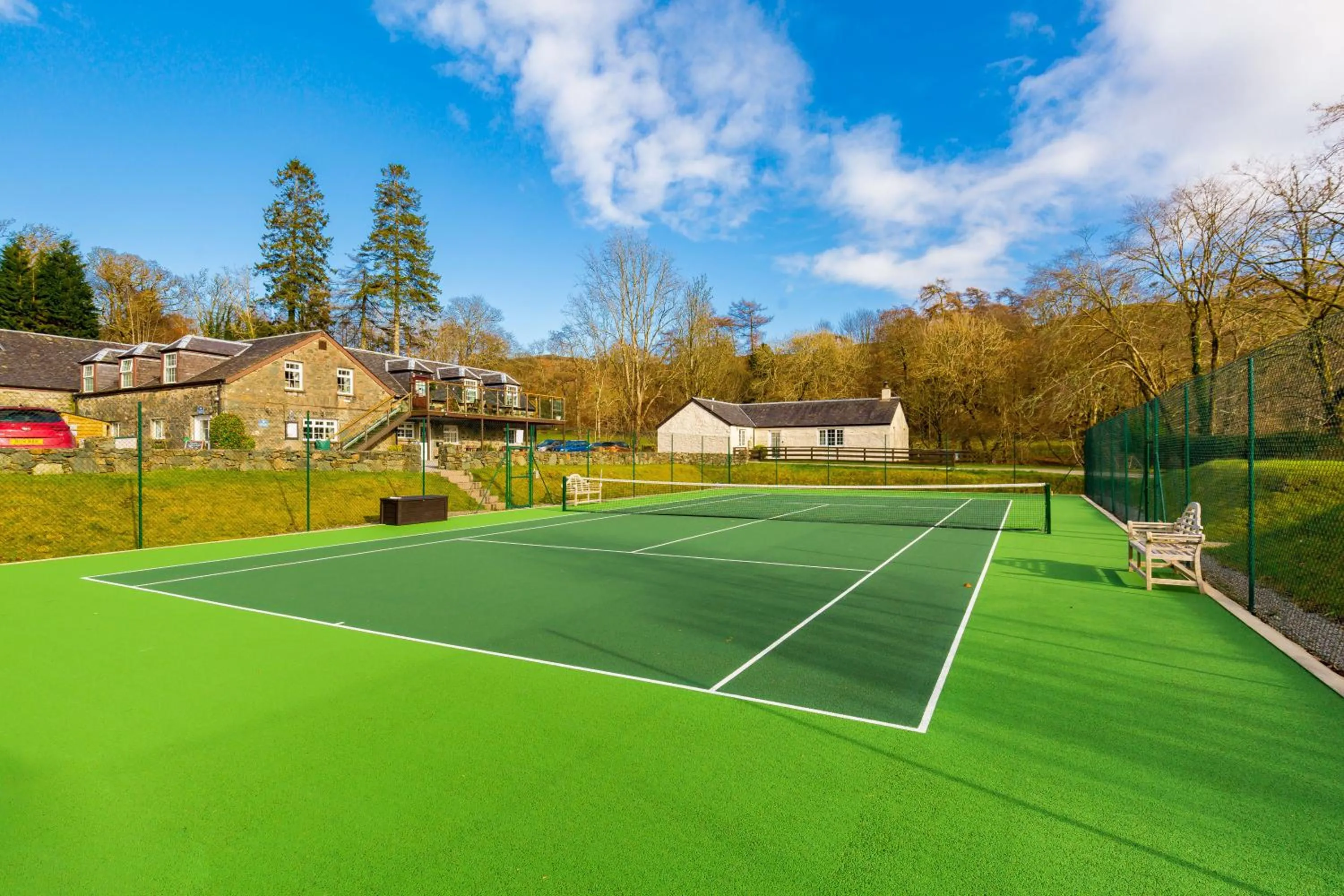 Tennis court in Melfort Village