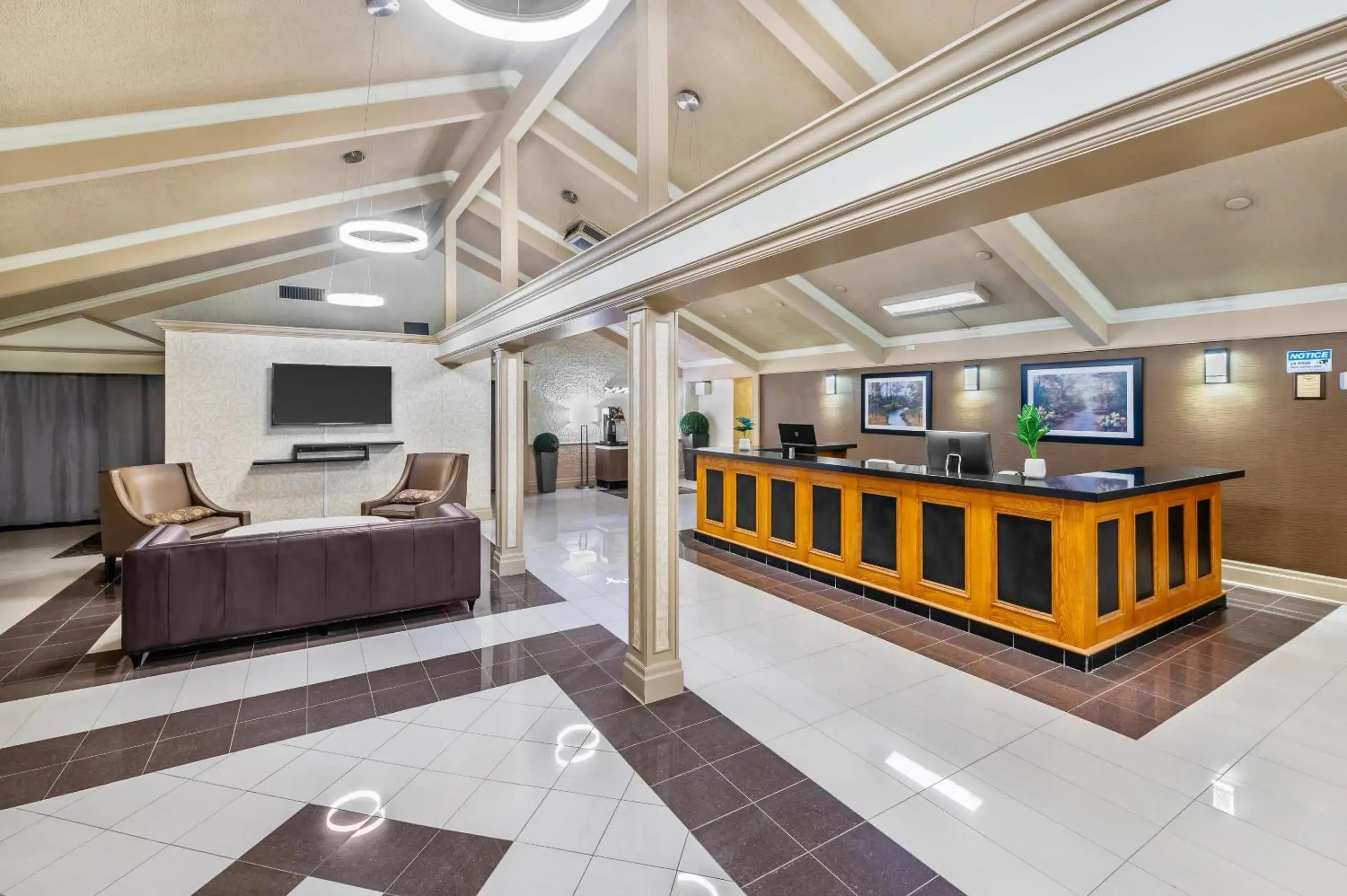 Lobby or reception in Rodeway Inn Festival Lobby or reception in Rodeway Inn Festival