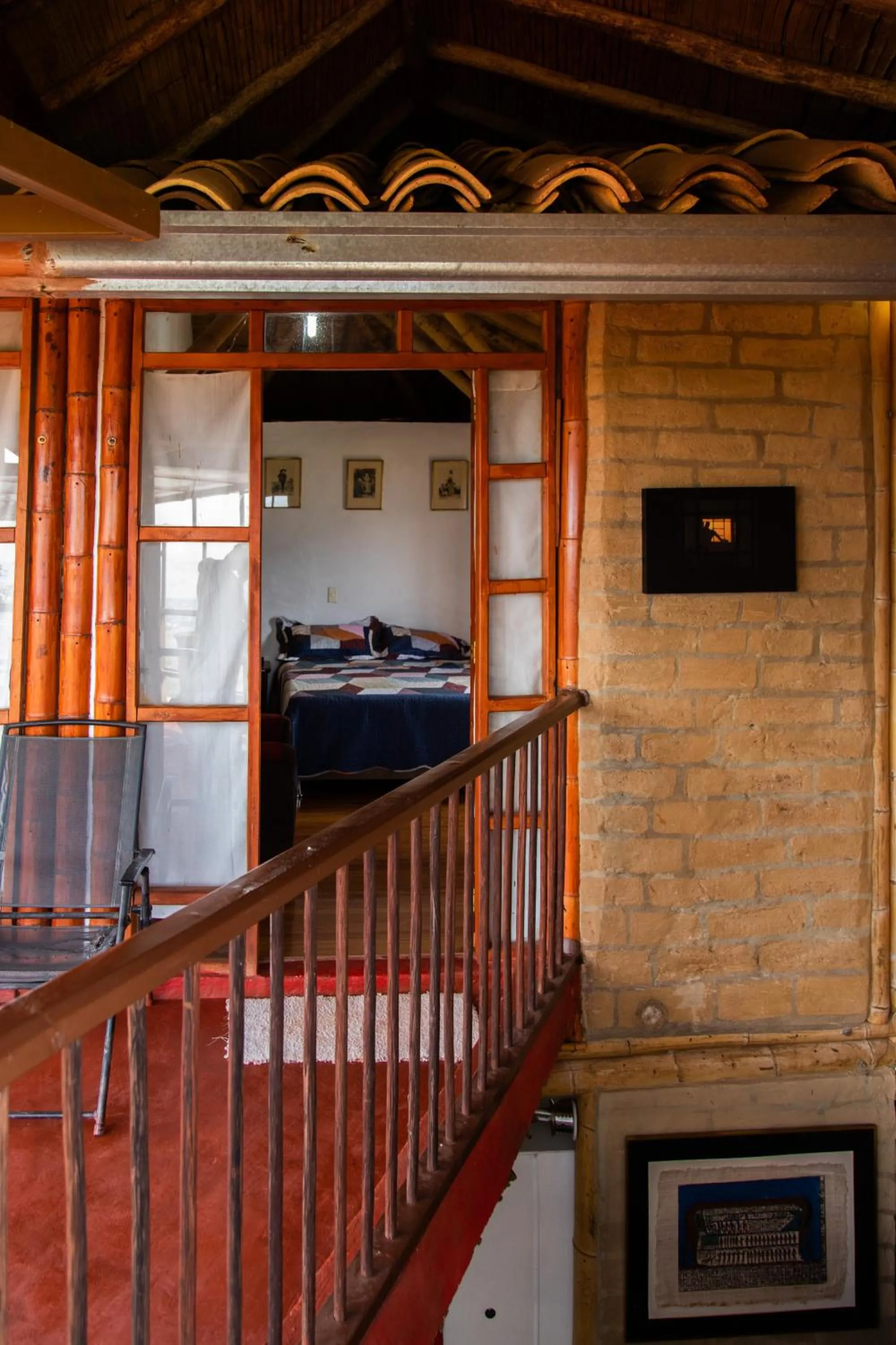 Deluxe Double Room with Balcony in Hospedaje La Tierrita Villa de Leyva