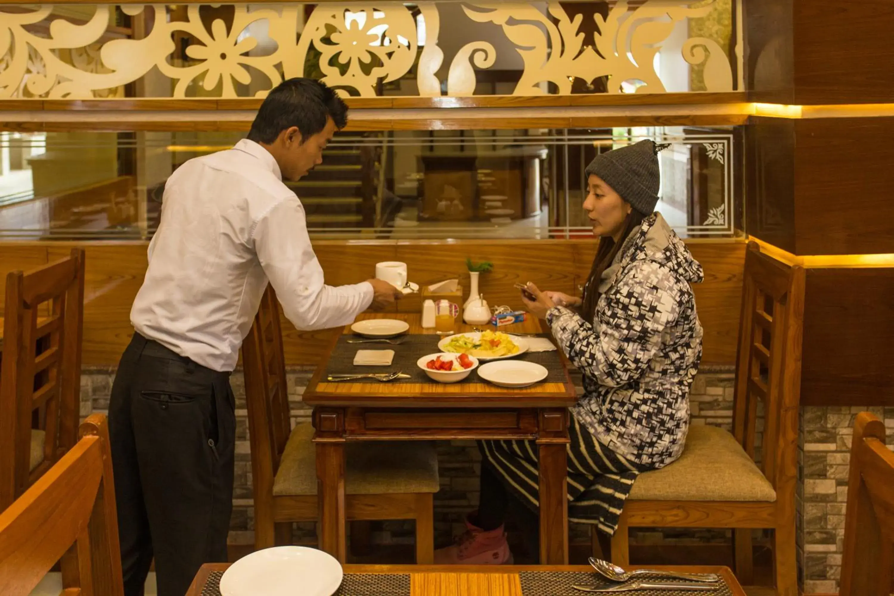 Continental breakfast in Hotel White Pearl Continental breakfast in Hotel White Pearl
