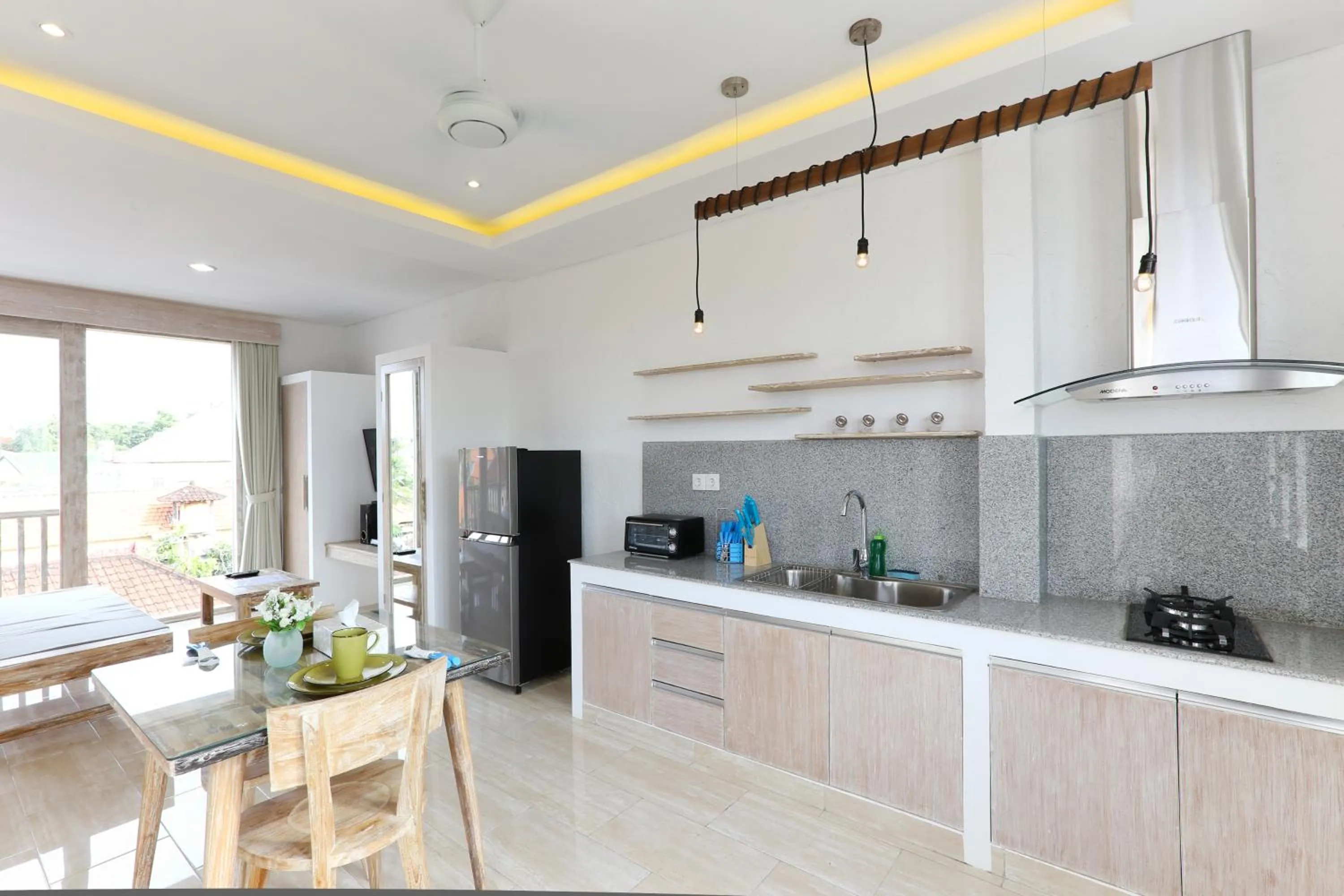 Coffee/tea facilities in Green Studio Apartment Sanur