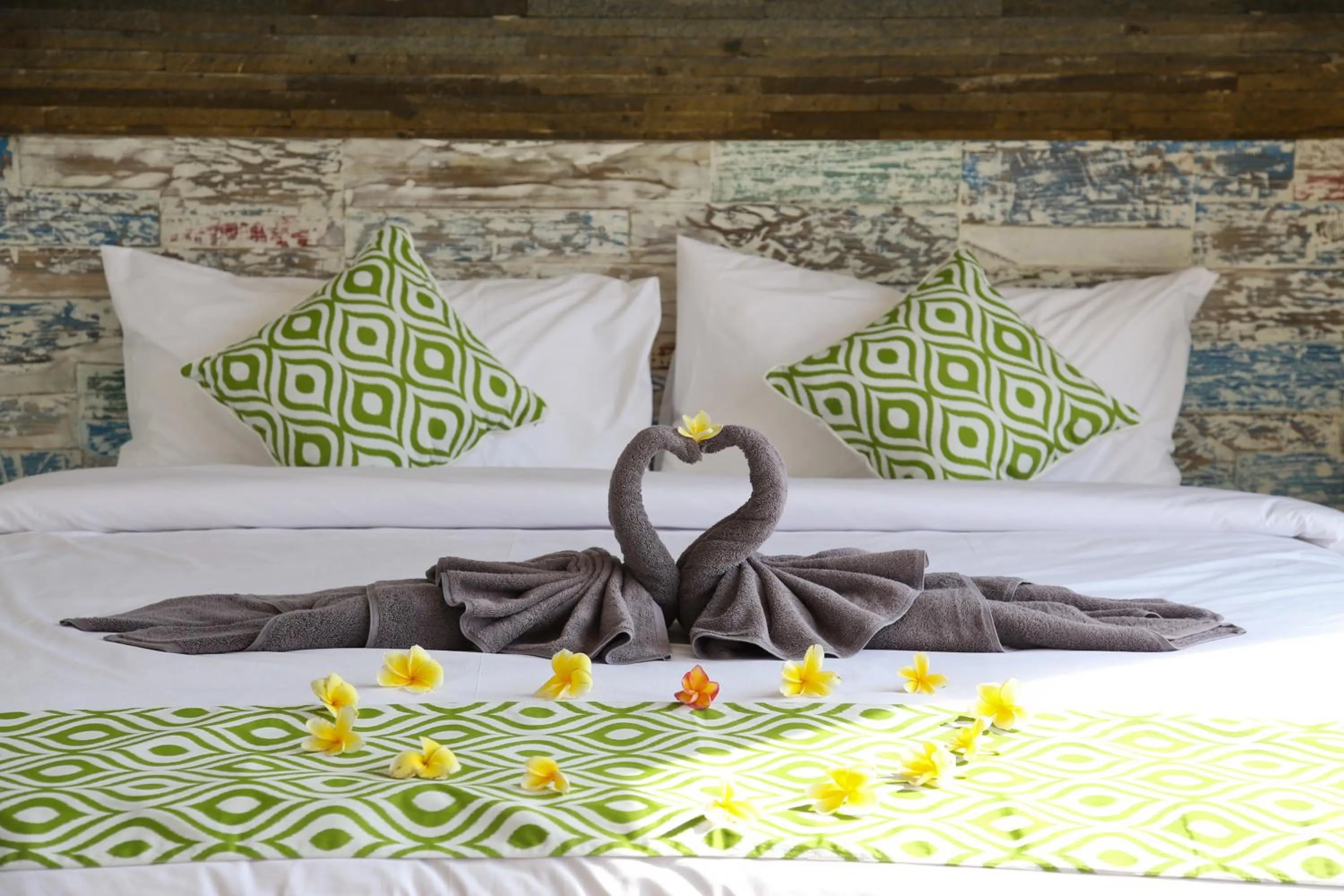 Bedroom, Bed in Green Studio Apartment Sanur