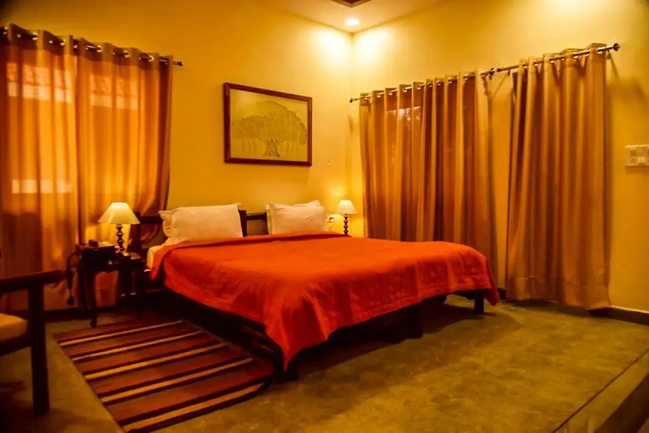 Bedroom, Bed in Syna Tiger Resort Bandhavgarh Bedroom, Bed in Syna Tiger Resort Bandhavgarh