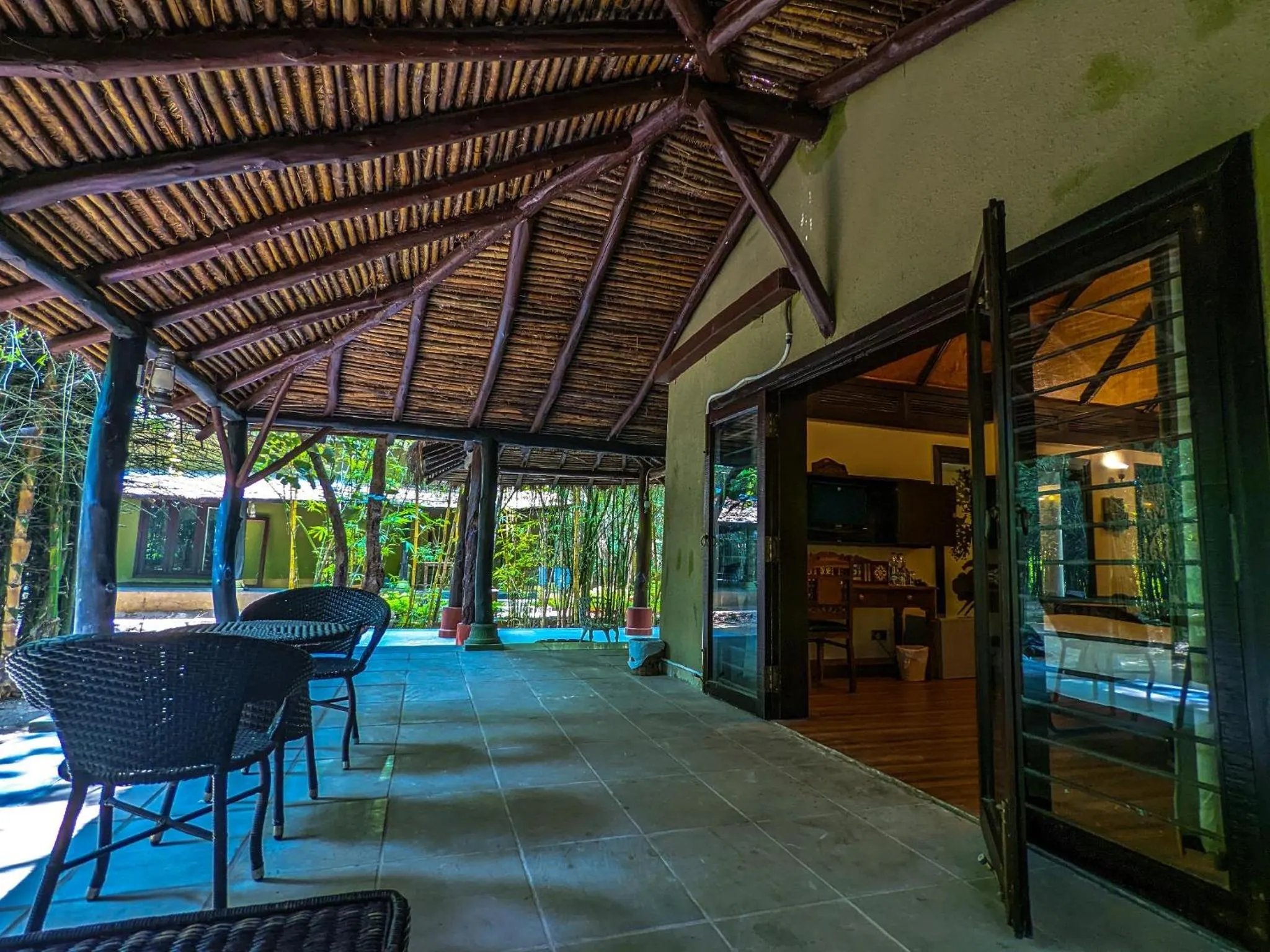 Seating area in Syna Tiger Resort Bandhavgarh