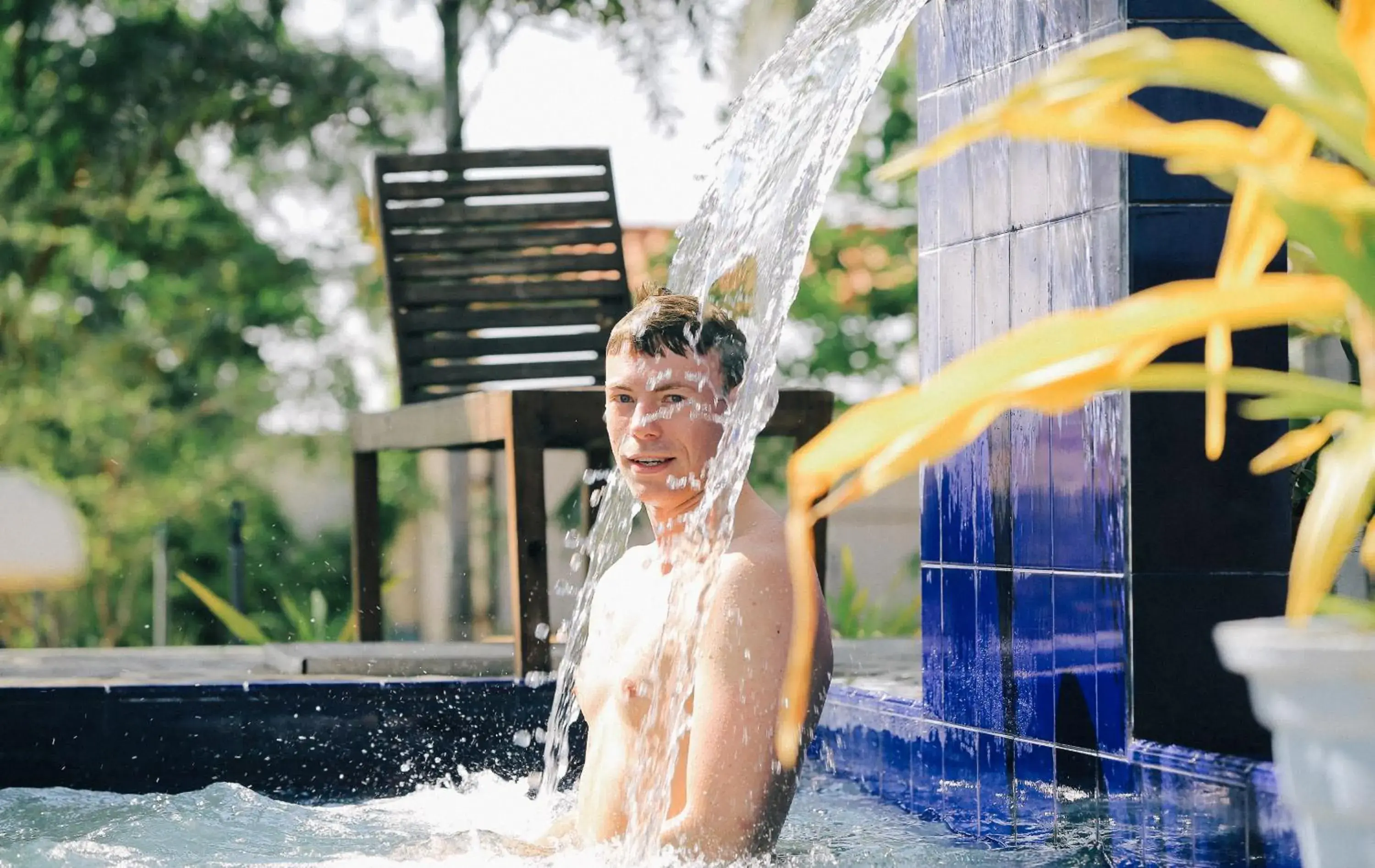 Pool view in Dinuda Resort Pool view in Dinuda Resort