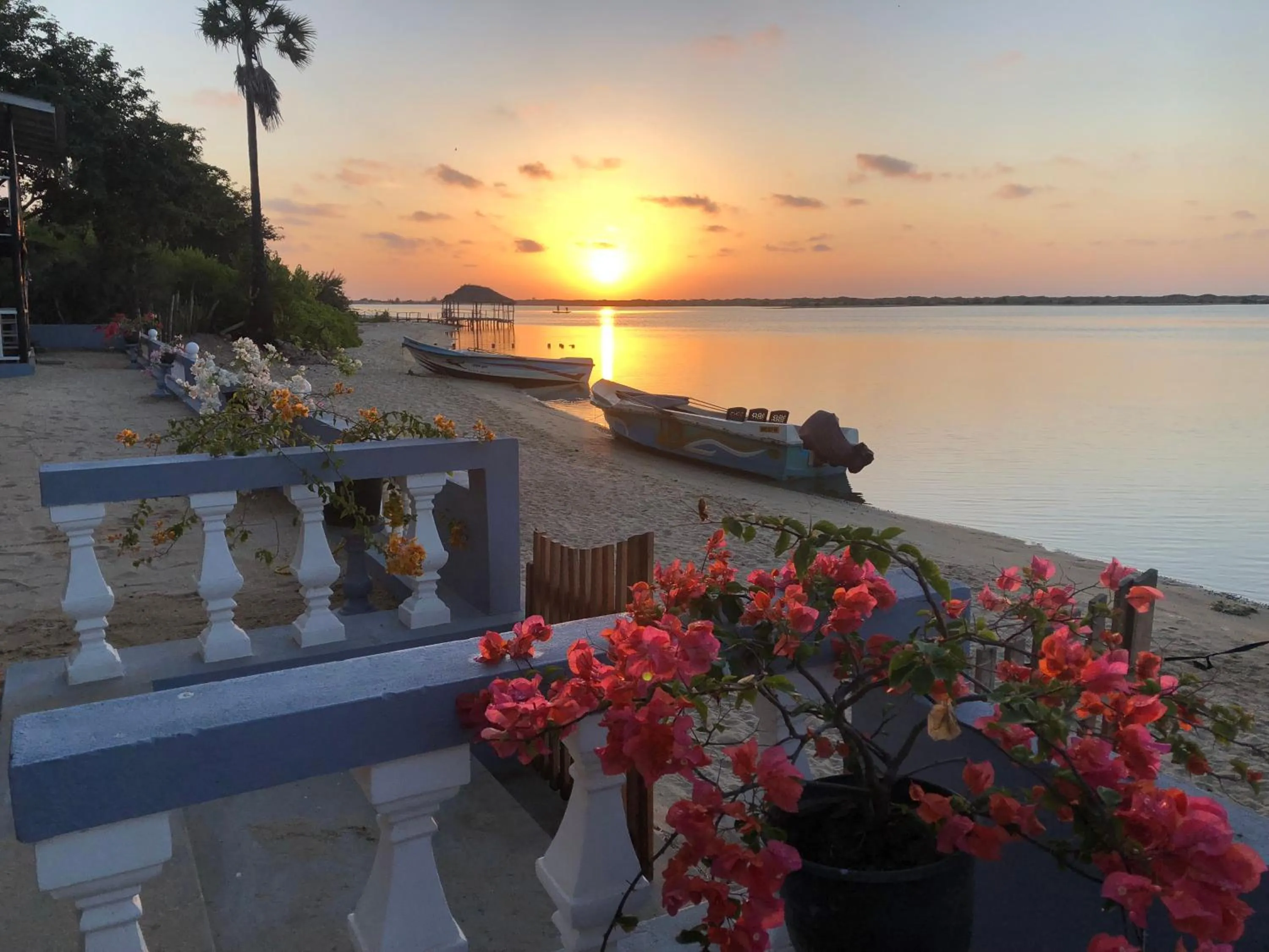 Sunrise in Dinuda Lagoon Hotel
