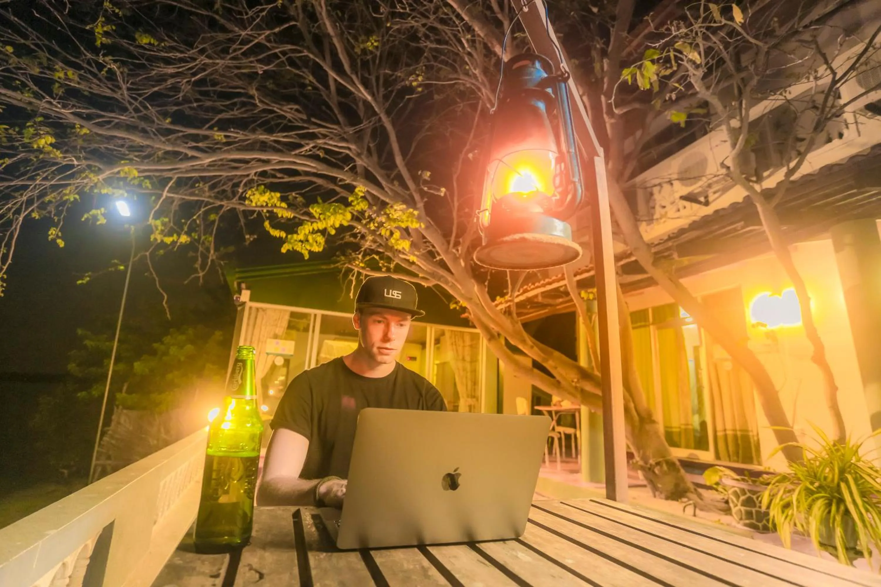 Property building in Dinuda Lagoon Hotel