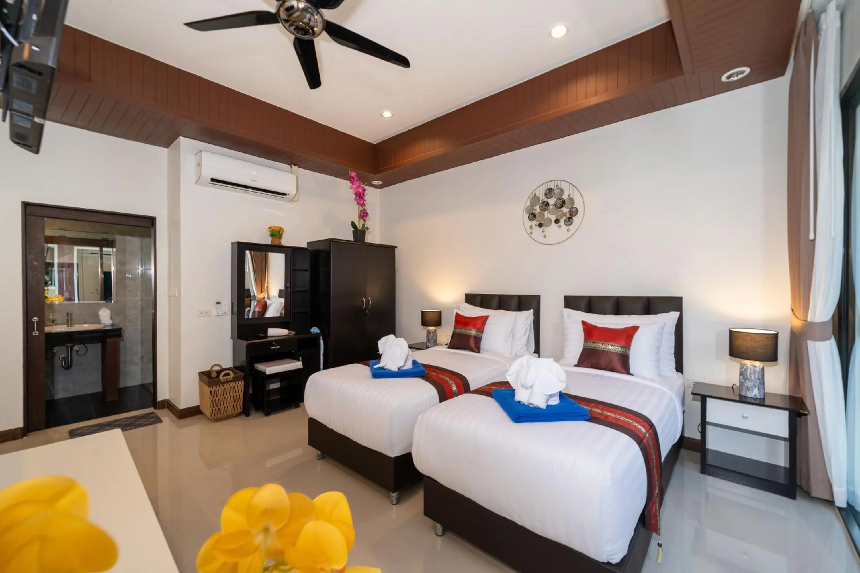 Bed in Boutique Resort Private Pool Villa - SHA Extra Plus