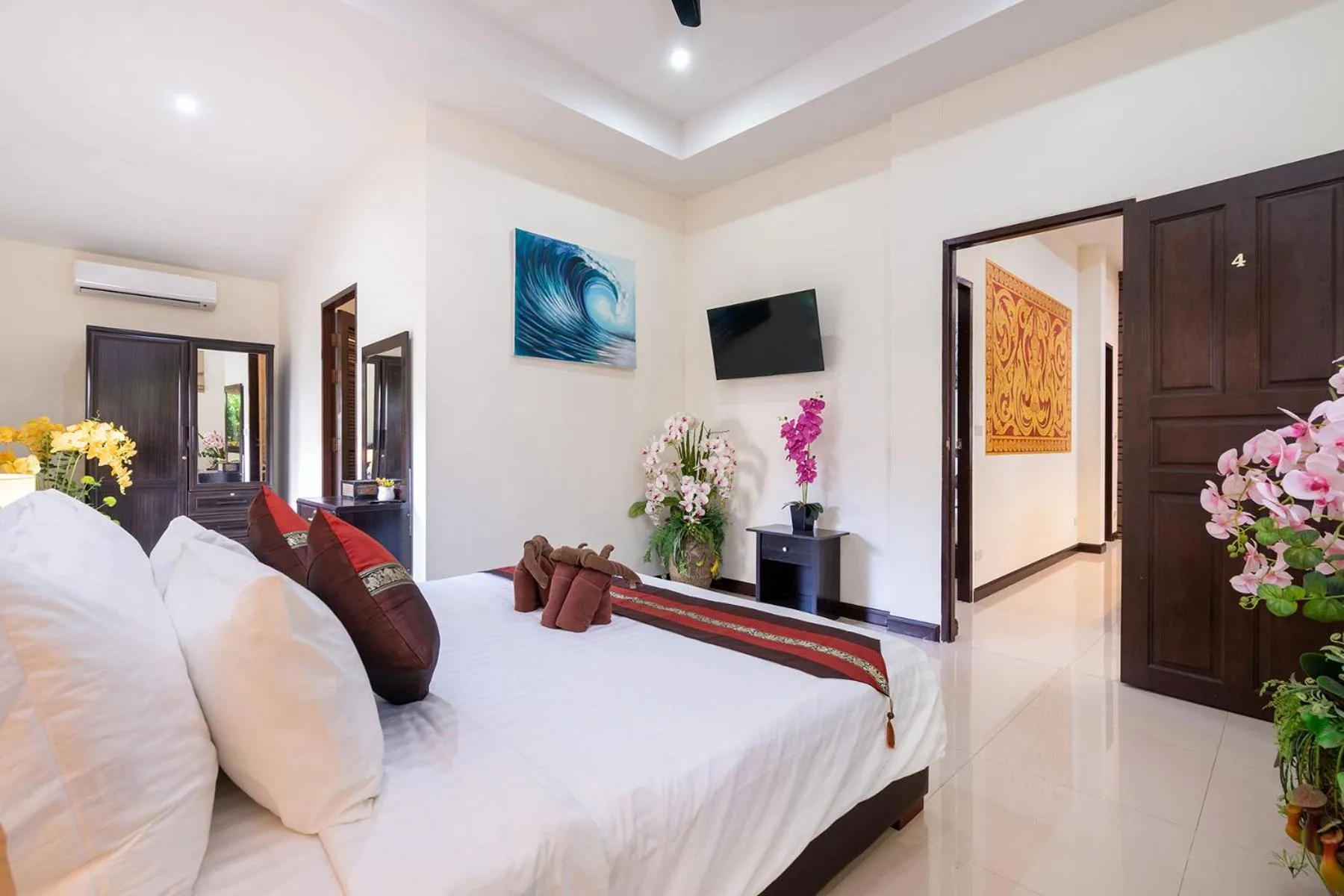 Bedroom, Bed in Boutique Resort Private Pool Villa - SHA Extra Plus