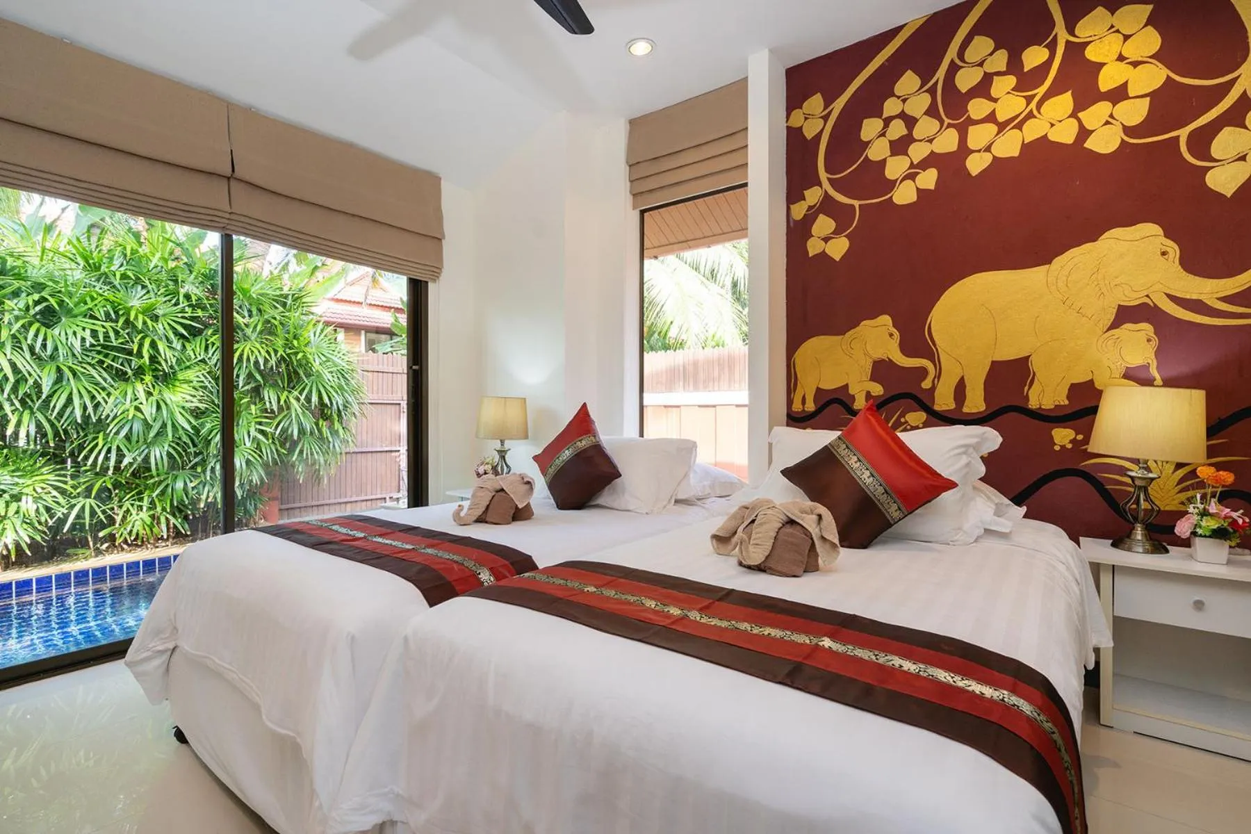 3 Bedroom Suite Private Pool Villa With Bathtub (Free airport pick up minimum 3 nights, 25% discount on food and beverages) in Boutique Resort Private Pool Villa - SHA Extra Plus