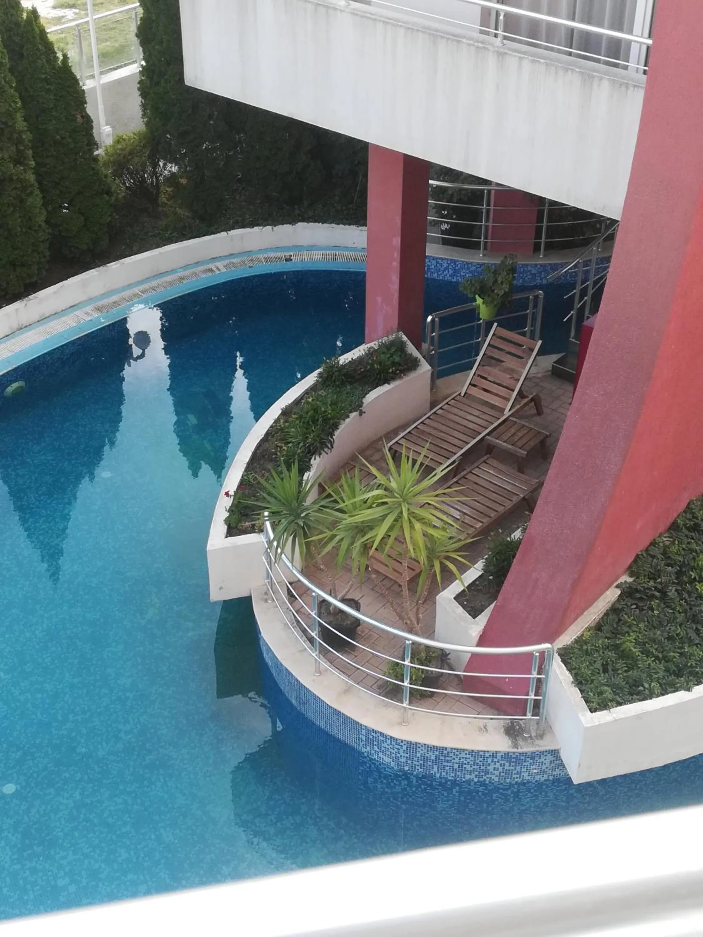 Pool view in Apartments Victoria