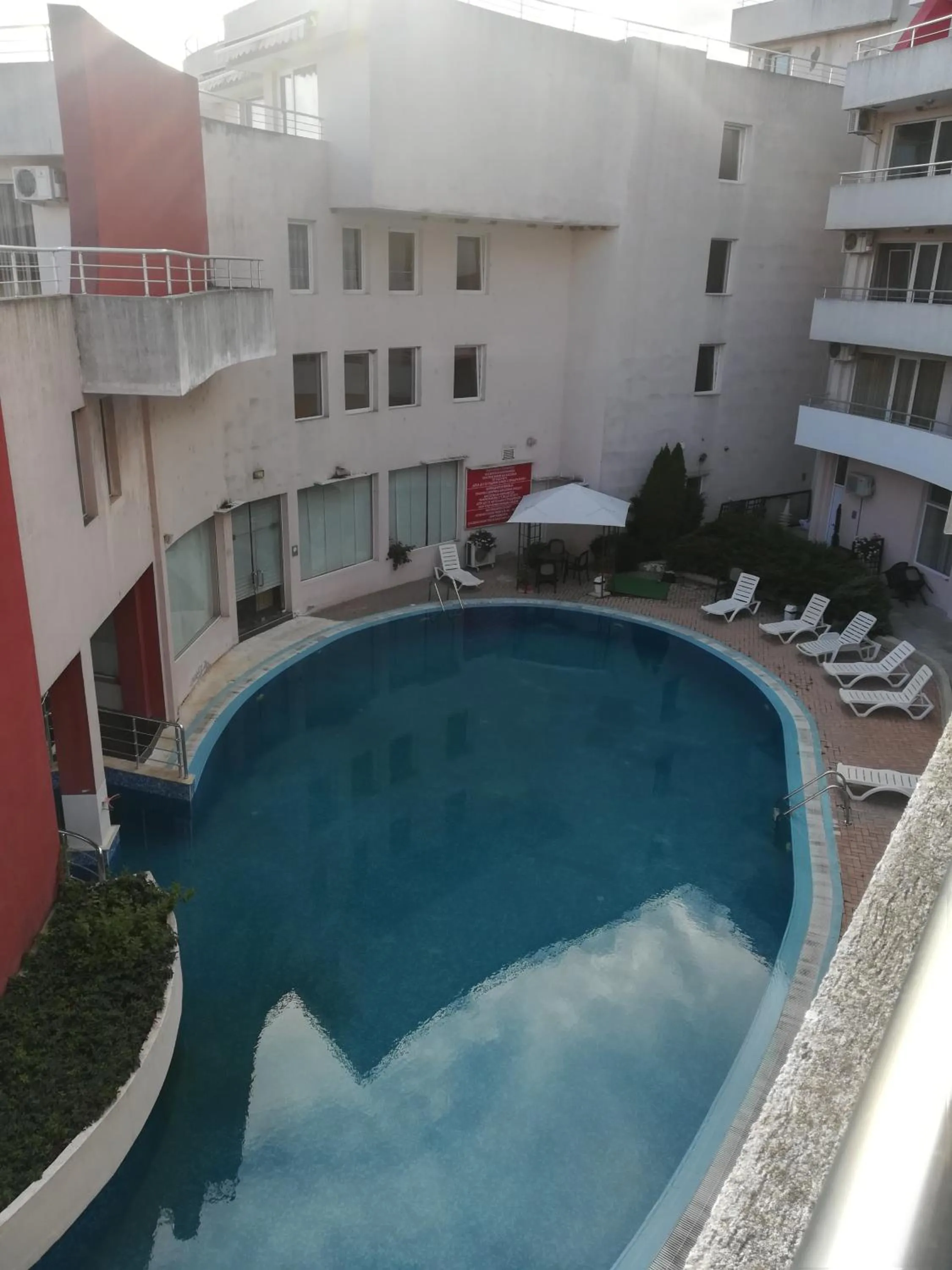 Pool view in Apartments Victoria
