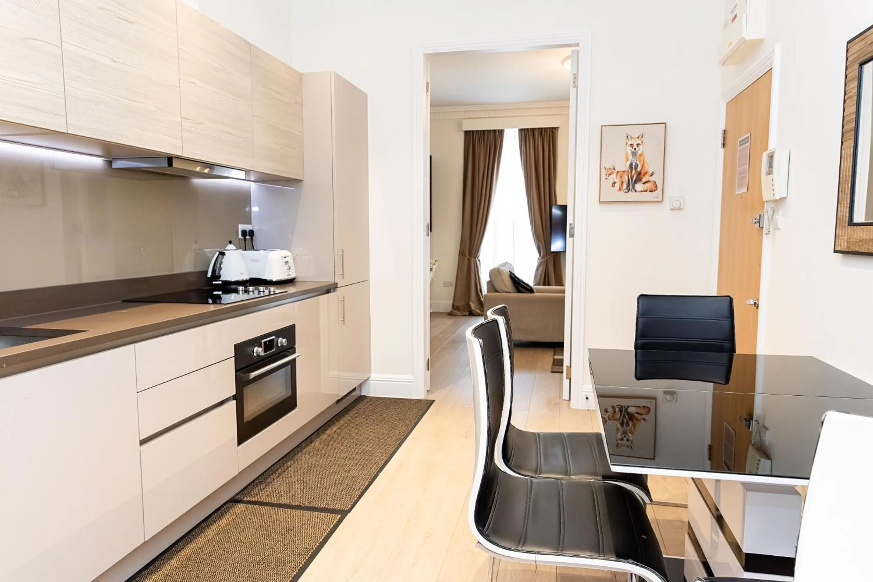 Dining area in Marylebone Village Apartments