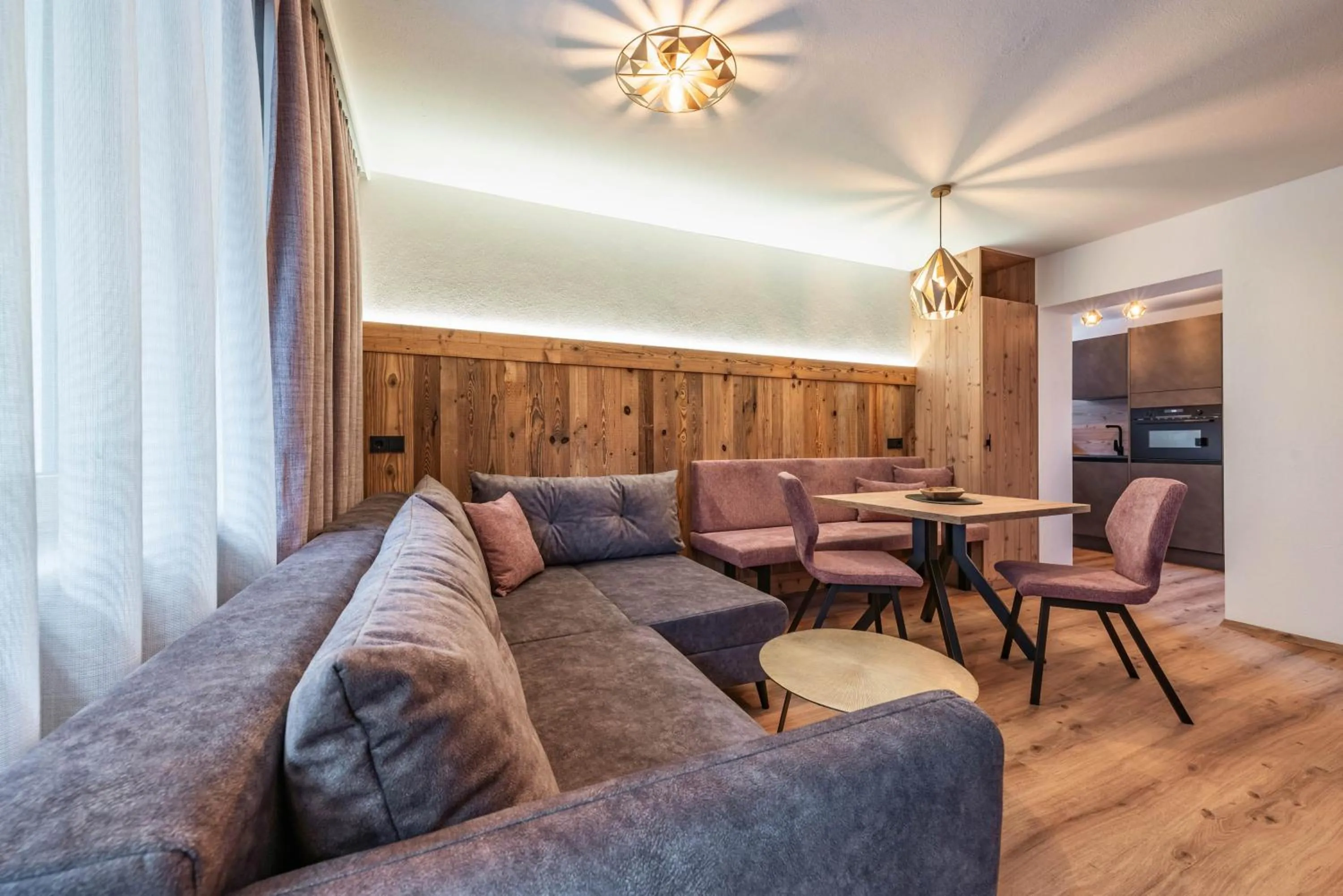 Living room in Montana Apartments