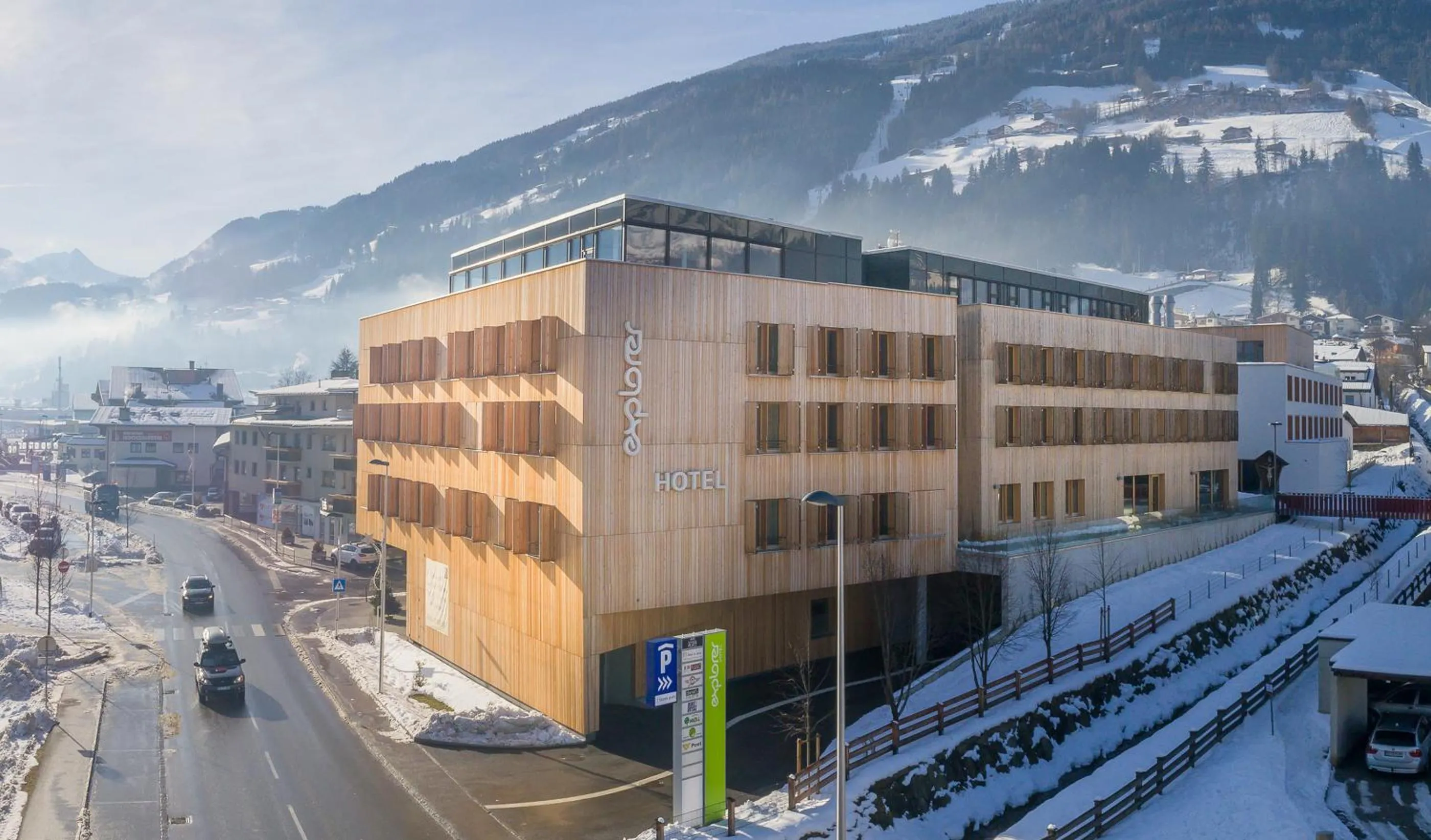 Property building in Explorer Hotel Zillertal