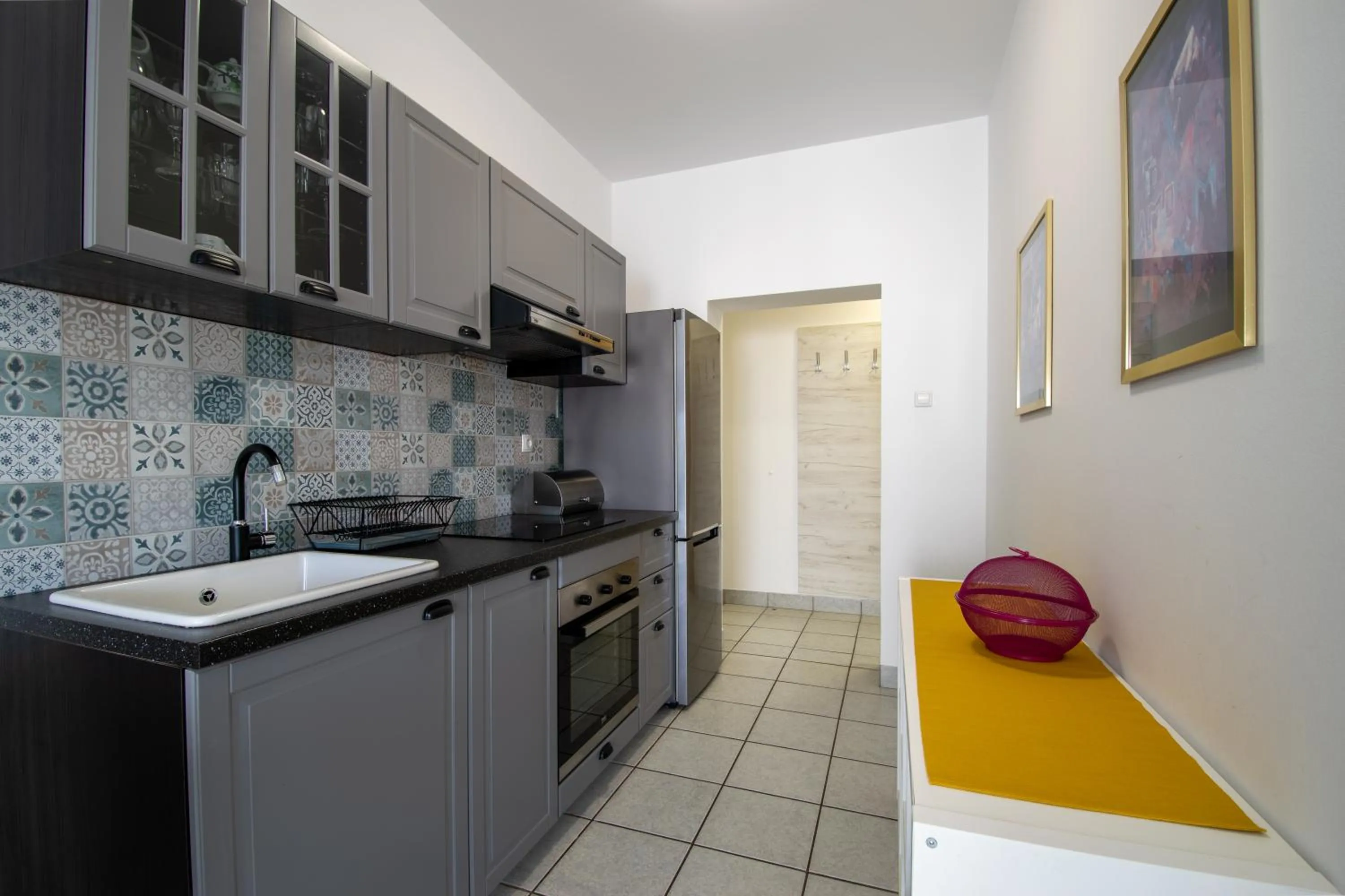 Kitchen or kitchenette in Apartments Lantina