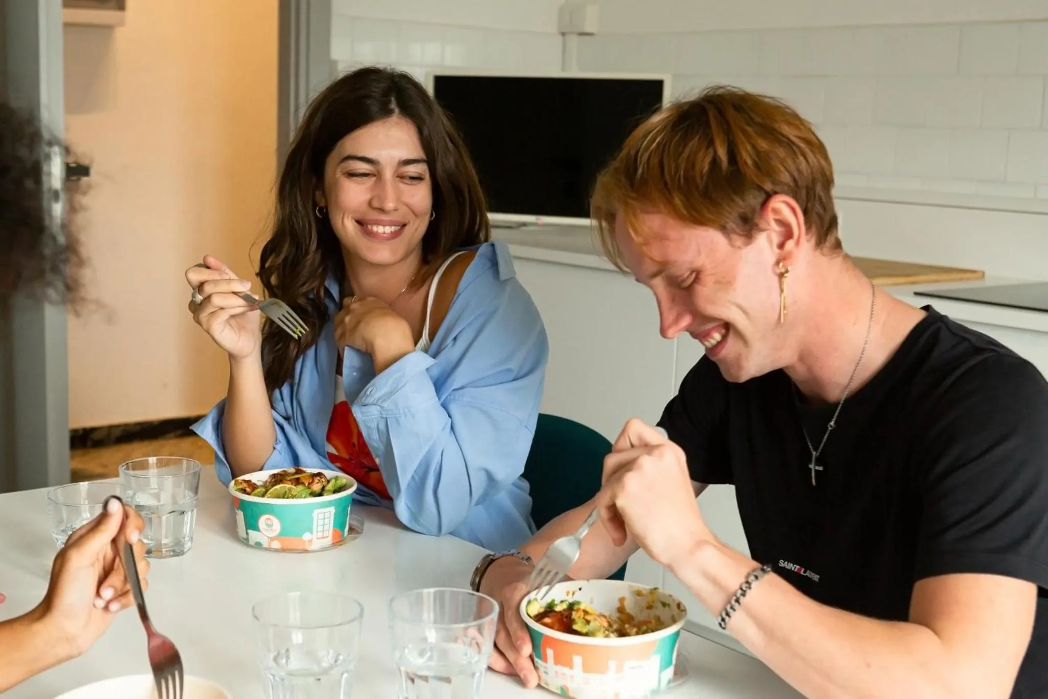 People in Spacebility Airport - self check-in