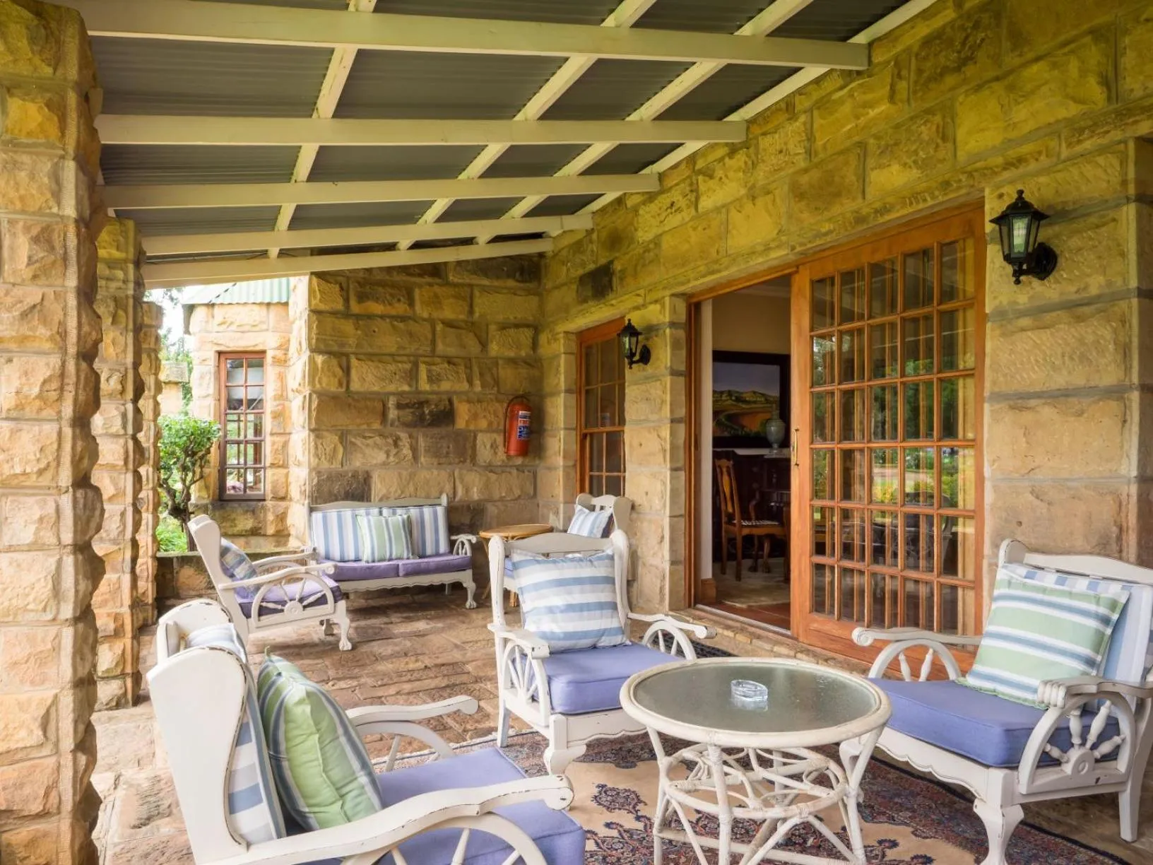 Patio in Fouriesburg Country Inn