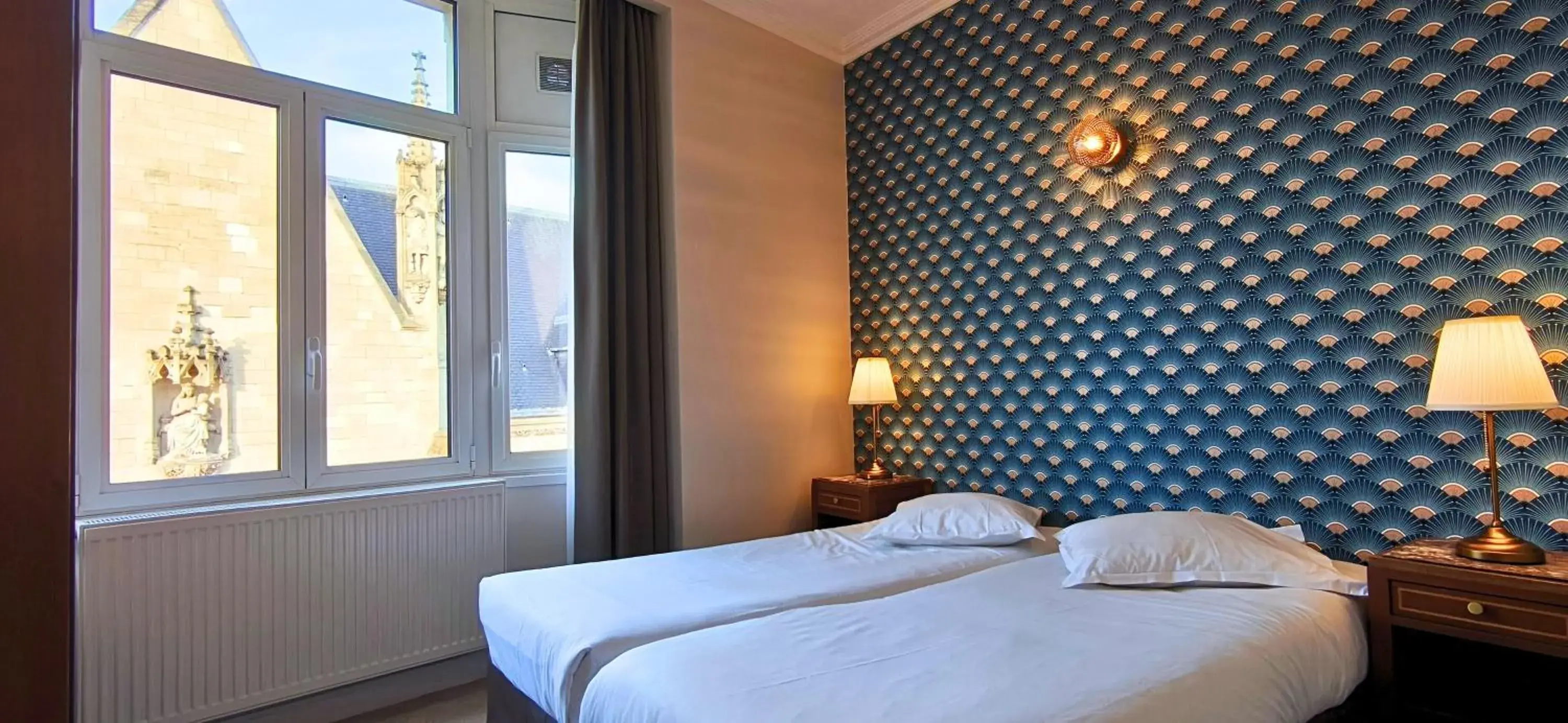 Bed in Hôtel Saint Maurice Bed in Hôtel Saint Maurice