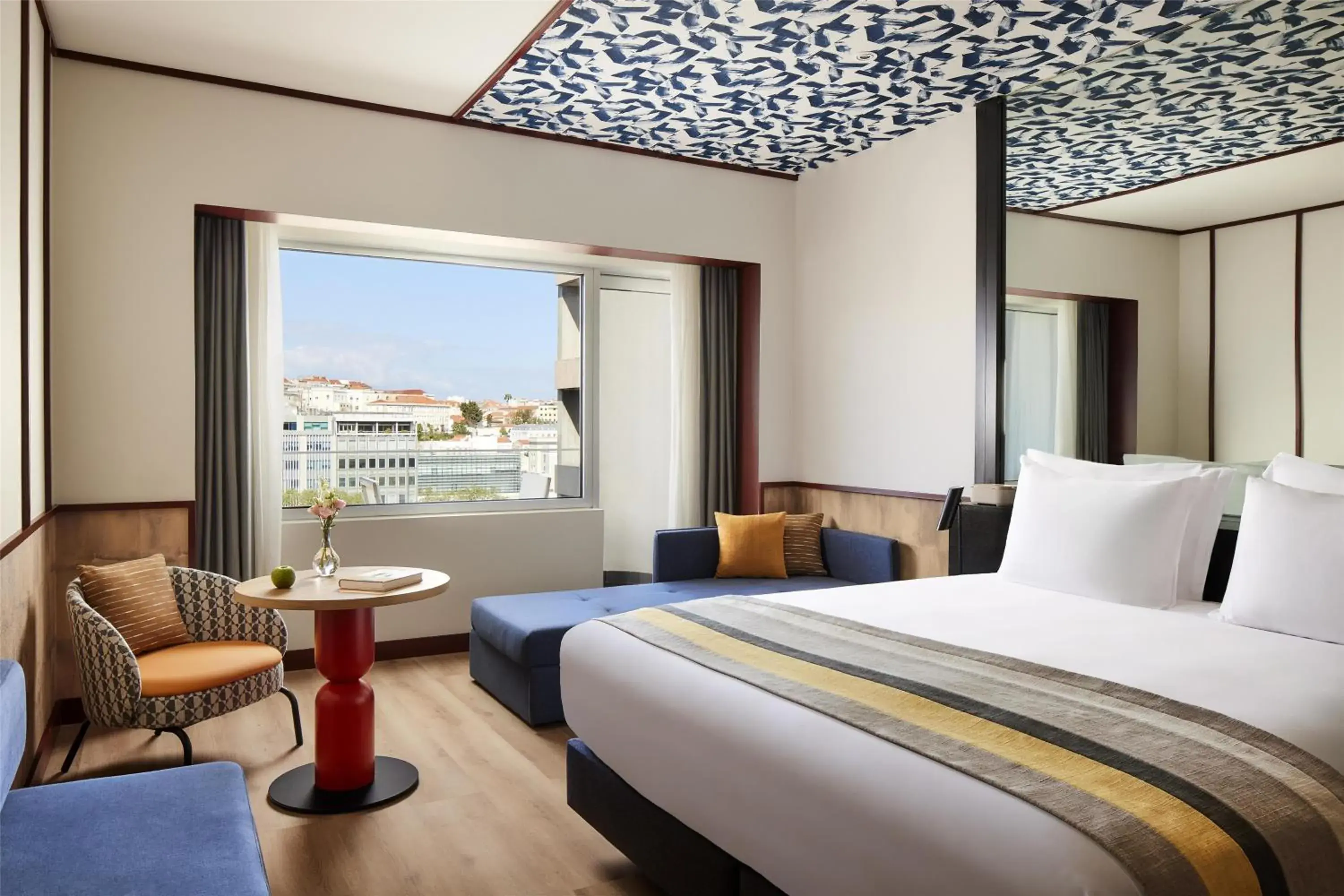 Bedroom, Bed in Avani Avenida Liberdade Lisbon Hotel Bedroom, Bed in Avani Avenida Liberdade Lisbon Hotel