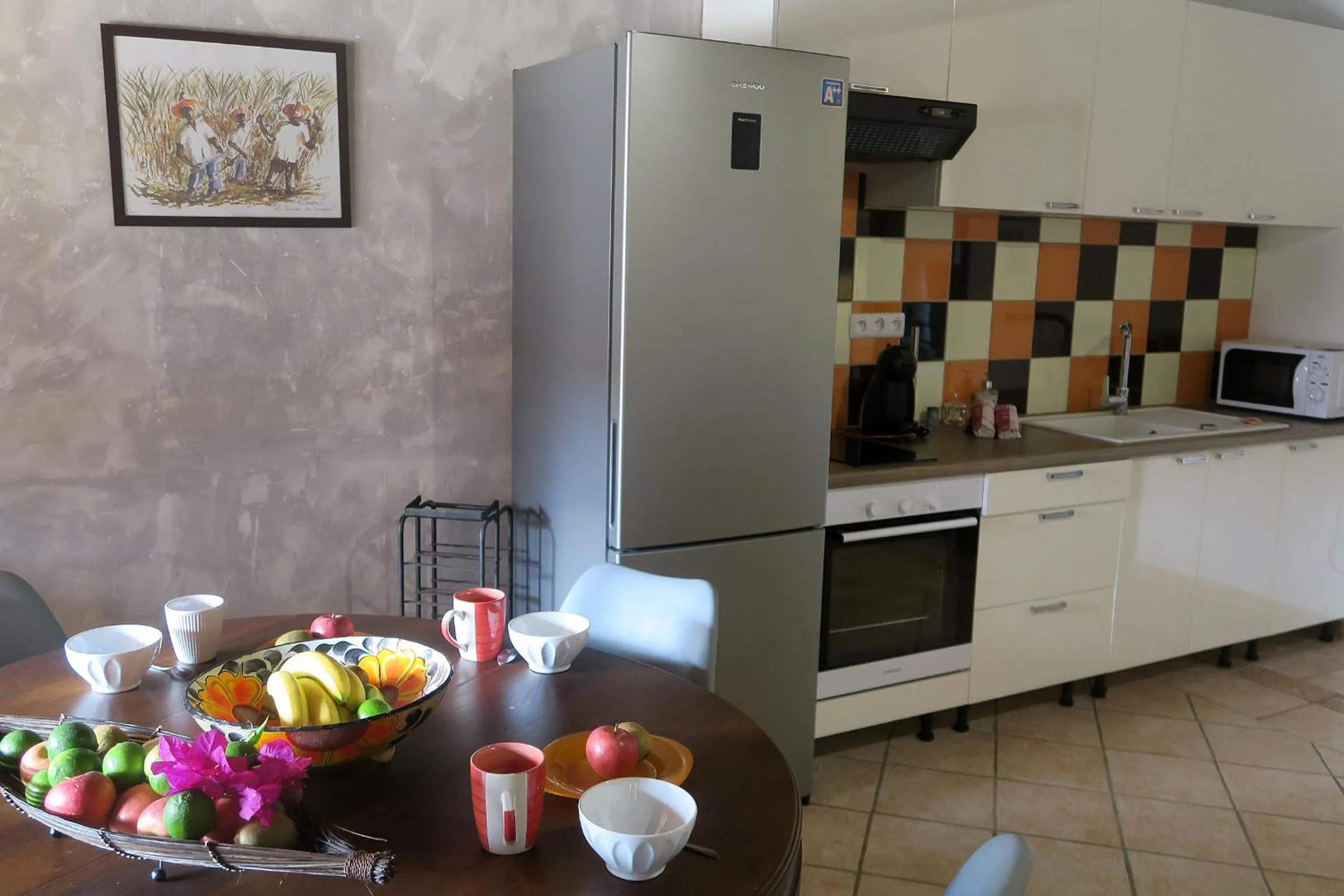 Kitchen or kitchenette in Domaine du Château