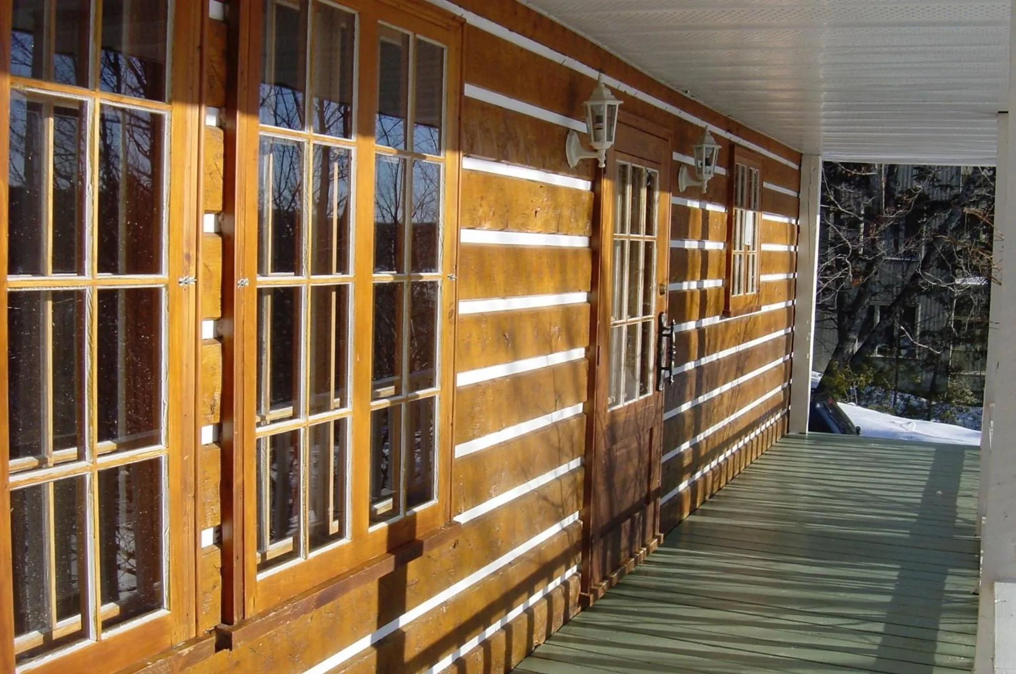 Balcony/Terrace in Aux Retrouvailles spa à l'année
