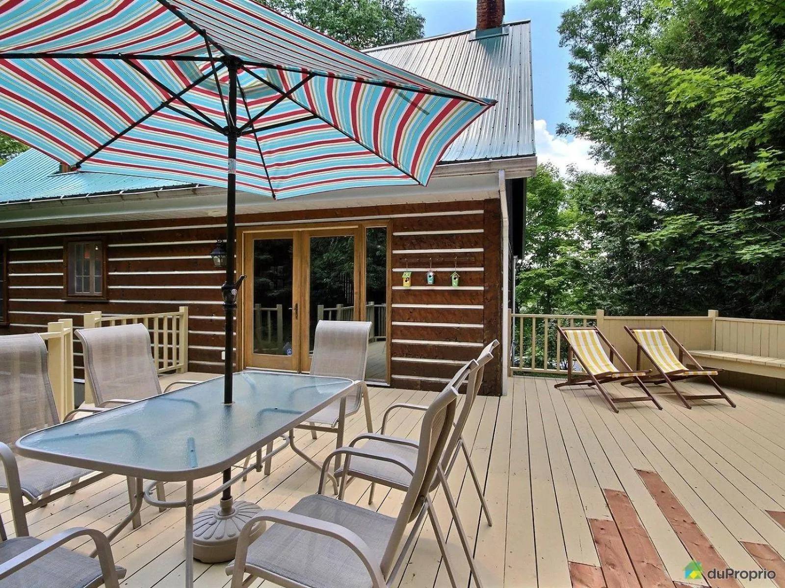 Patio in Aux Retrouvailles spa à l'année