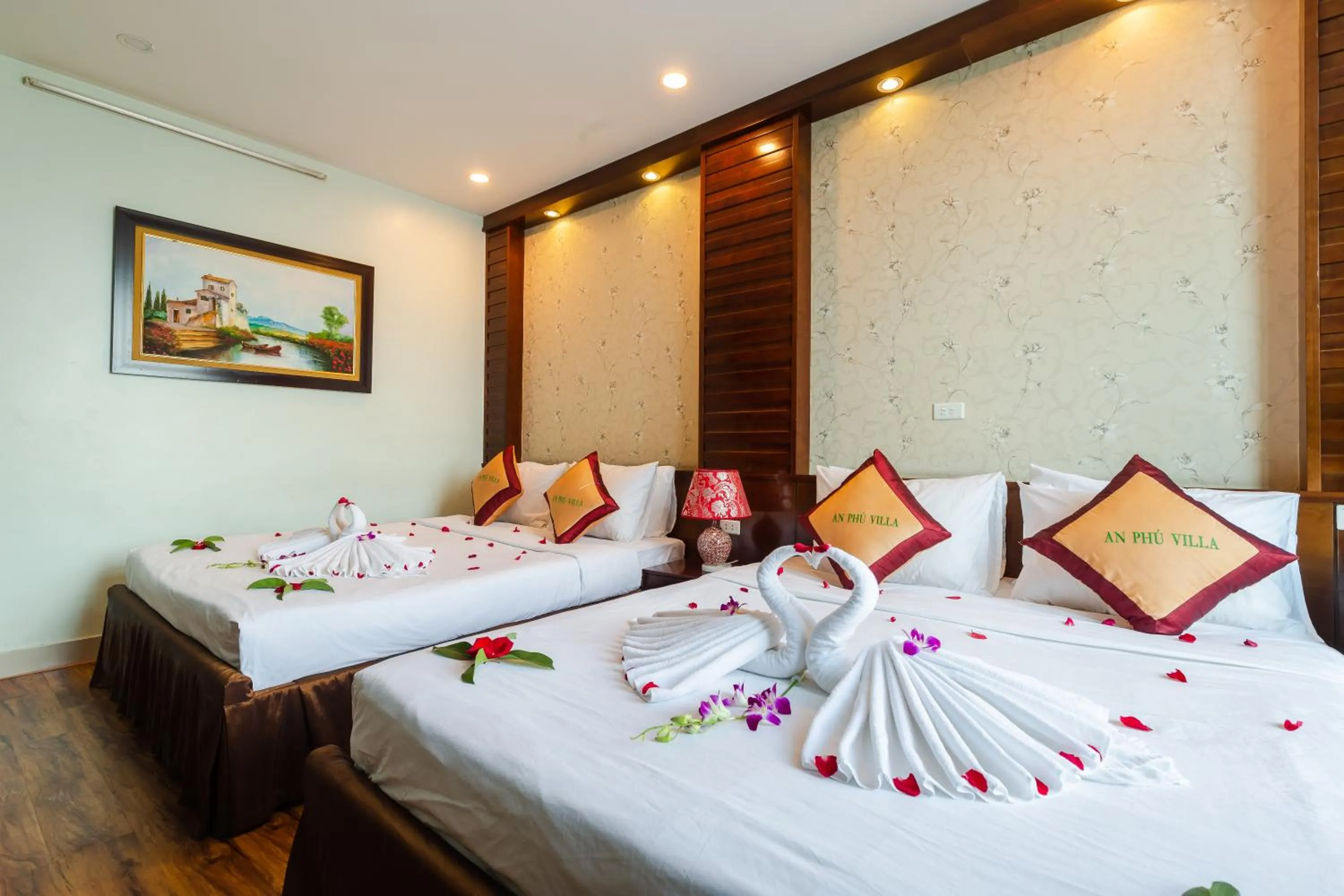 Bed in An Phú Hà Nội Hotel & Spa - Mỹ Đình