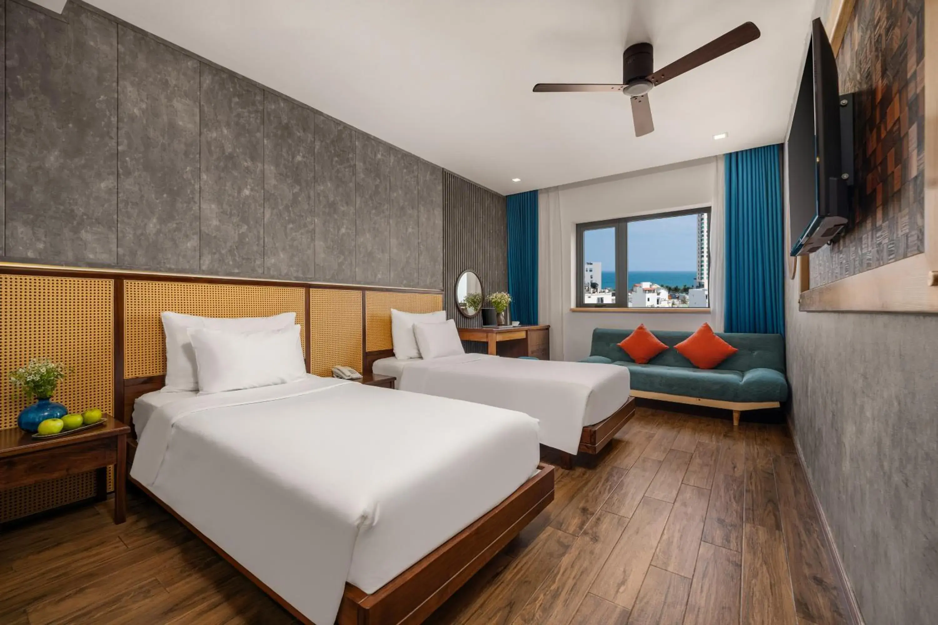 Bedroom, Bed in White Sand Boutique Hotel Bedroom, Bed in White Sand Boutique Hotel