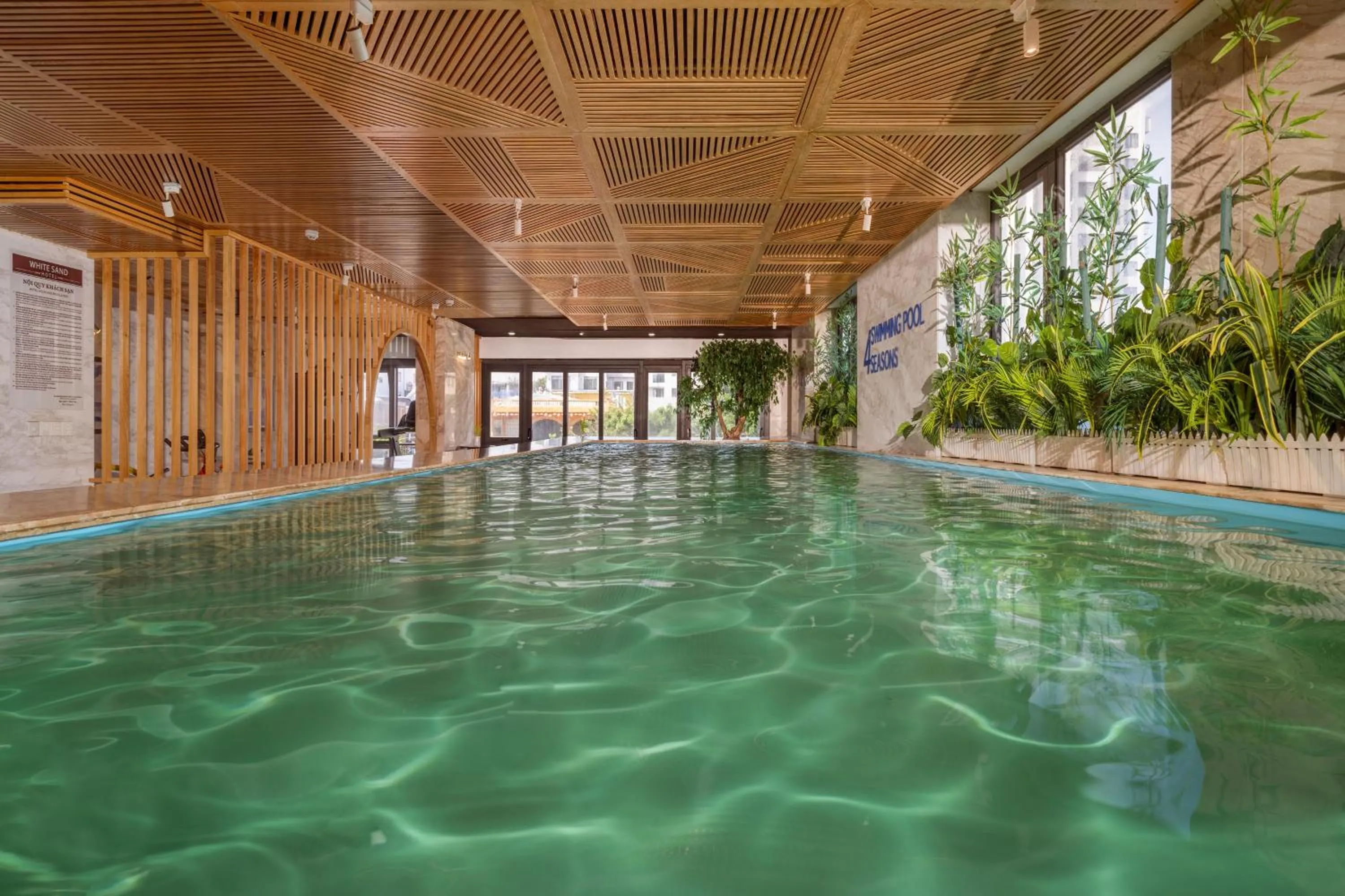 Pool view in White Sand Boutique Hotel